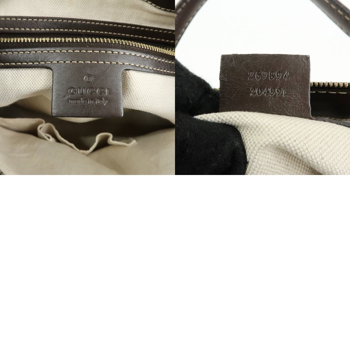 Gucci Gucci Mayfair GG Canvas & Leather Shoulder Bag Brown Size ONE SIZE - 8 Thumbnail