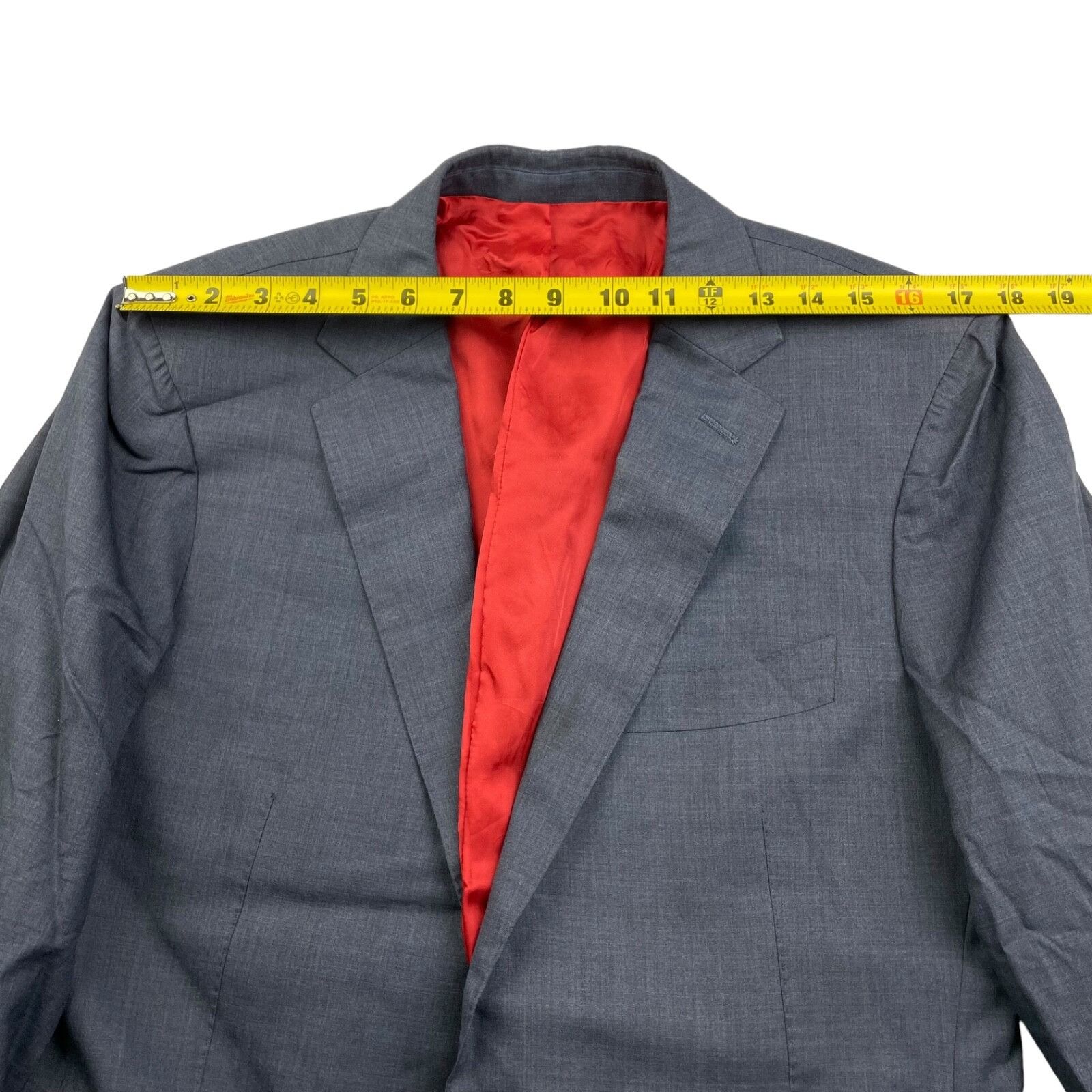 Suitsupply SuitSupply x E.Thomas Men’s 100% Wool 2-Button Blazer Navy B Size 40R - 8 Thumbnail
