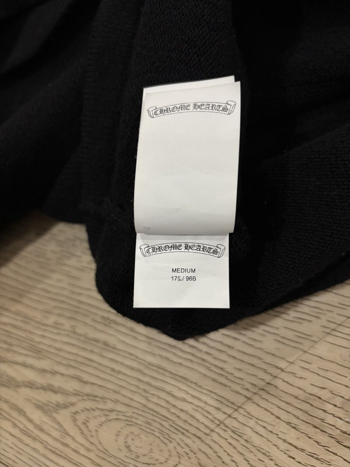 Chrome Hearts Chrome Hearts Triple Cross Leather Cashmere Hoodie Size US M / EU 48-50 / 2 - 12 Thumbnail