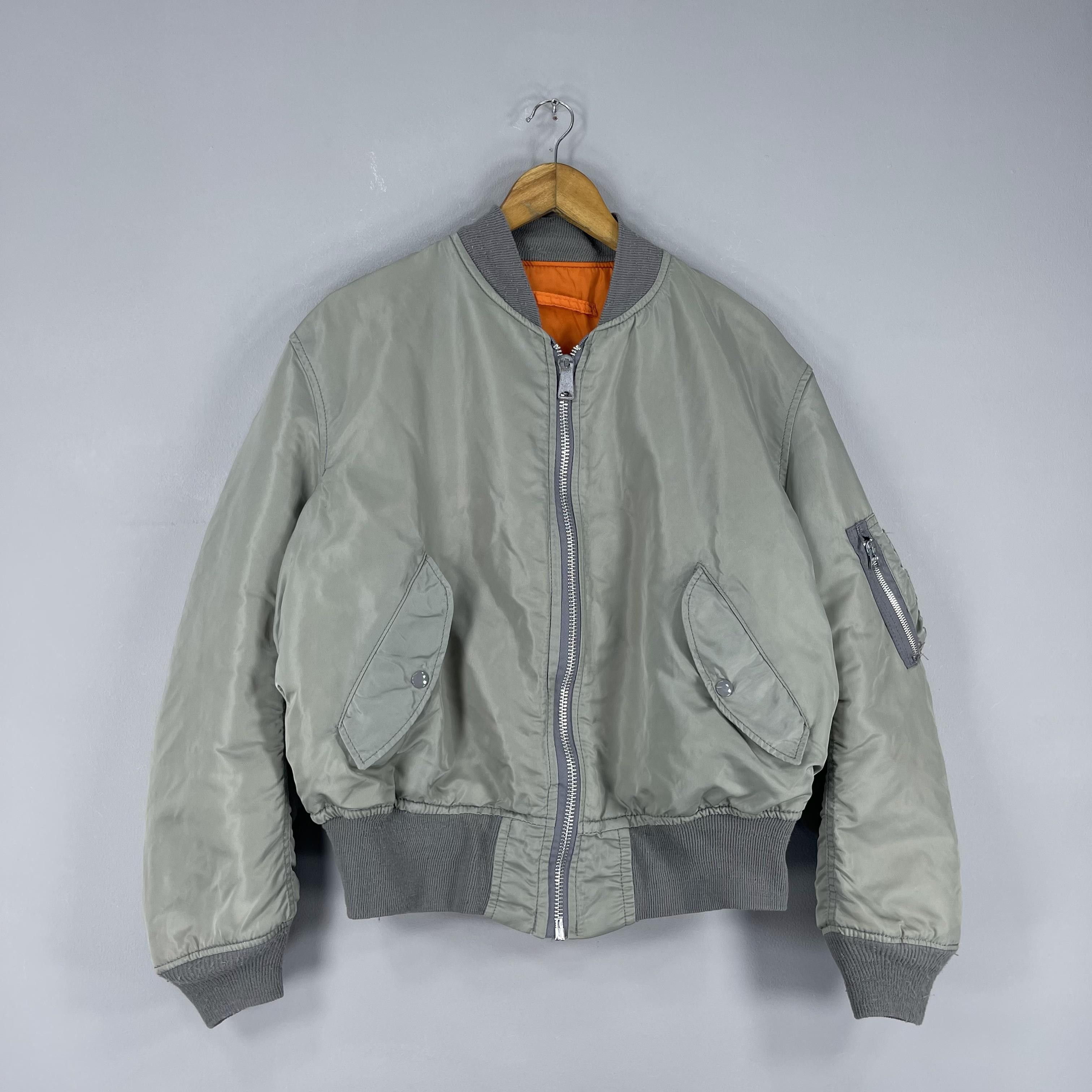Alpha Industries Vintage 1980s ALPHA INDUSTRIES Ma-1 Bomber Flight Jacket Size US L / EU 52-54 / 3 - 2 Thumbnail