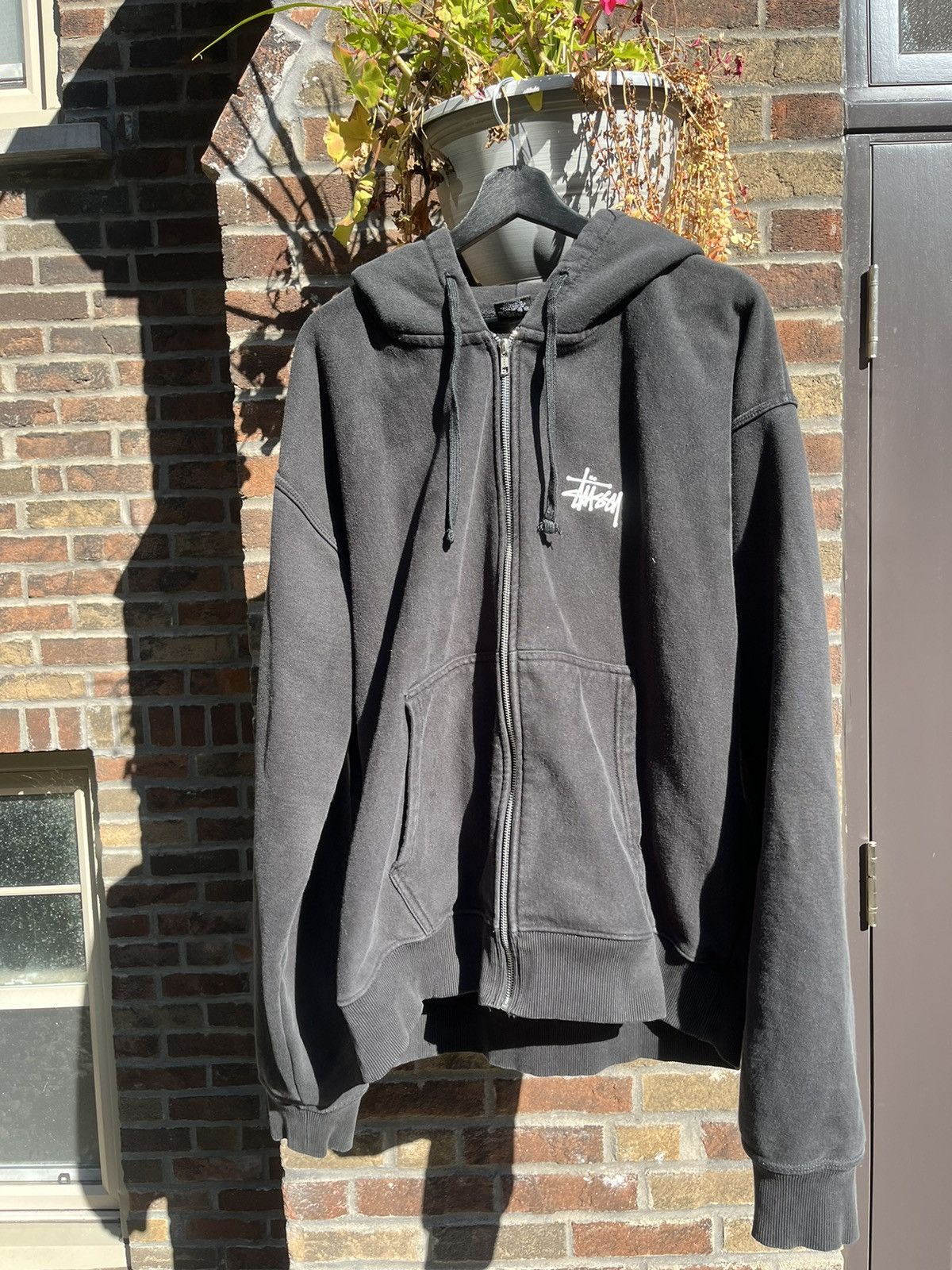 【STUSSY】☆フーディー☆STOCK BOX HOODIE Stussy Checker Stock Hoodie Black Men's - SS24 - US