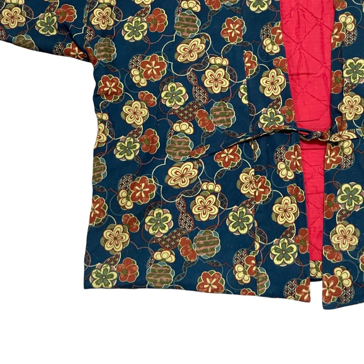 Japanese Brand Vintage Hanten Floral Pattern Traditional Kimono Jacket Size US XL / EU 56 / 4 - 5 Thumbnail