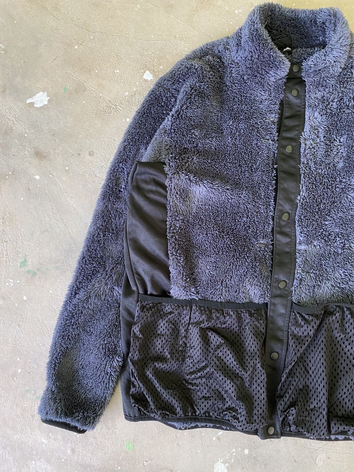Japanese Brand AEGIS Tactical Sherpa Fleece Jacket Grey Black Size US M / EU 48-50 / 2 - 3 Thumbnail