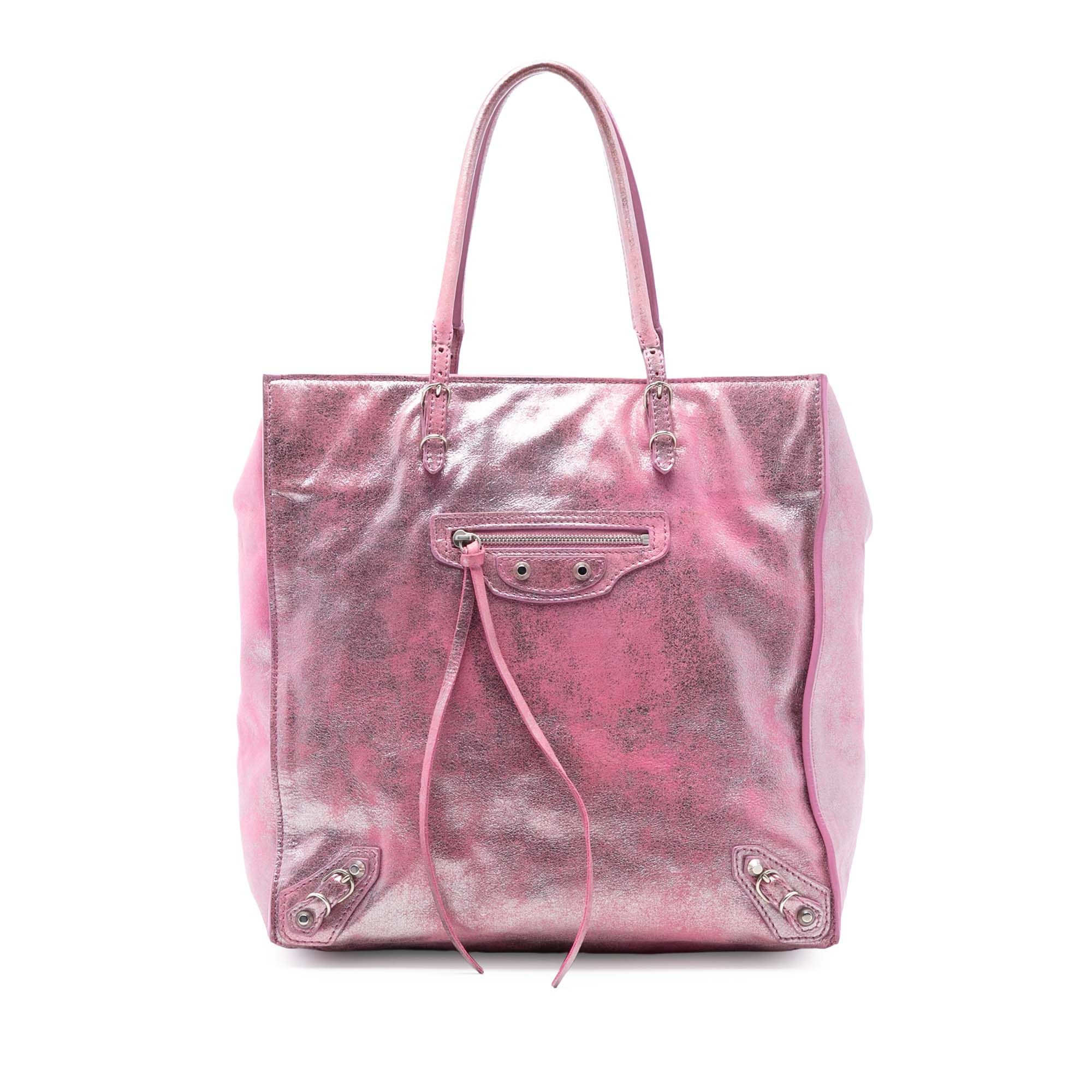 Balenciaga Balenciaga Metallic Leather Papier A5 Tote Size ONE SIZE - 1 Thumbnail