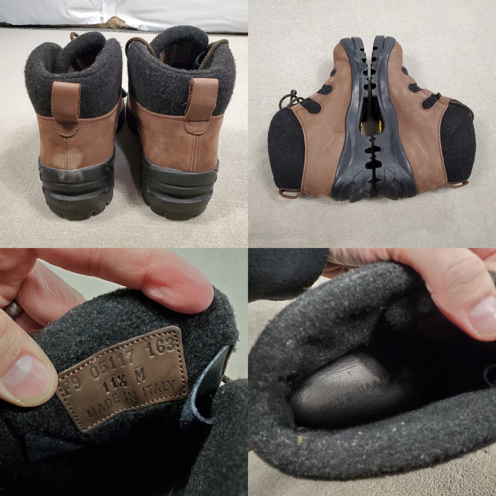Cole Haan Cole Haan Boots Mens 11.5 M Brown Leather Vibram Sole Made In Italy 05117 163 Size US 12 / EU 45 - 8 Thumbnail