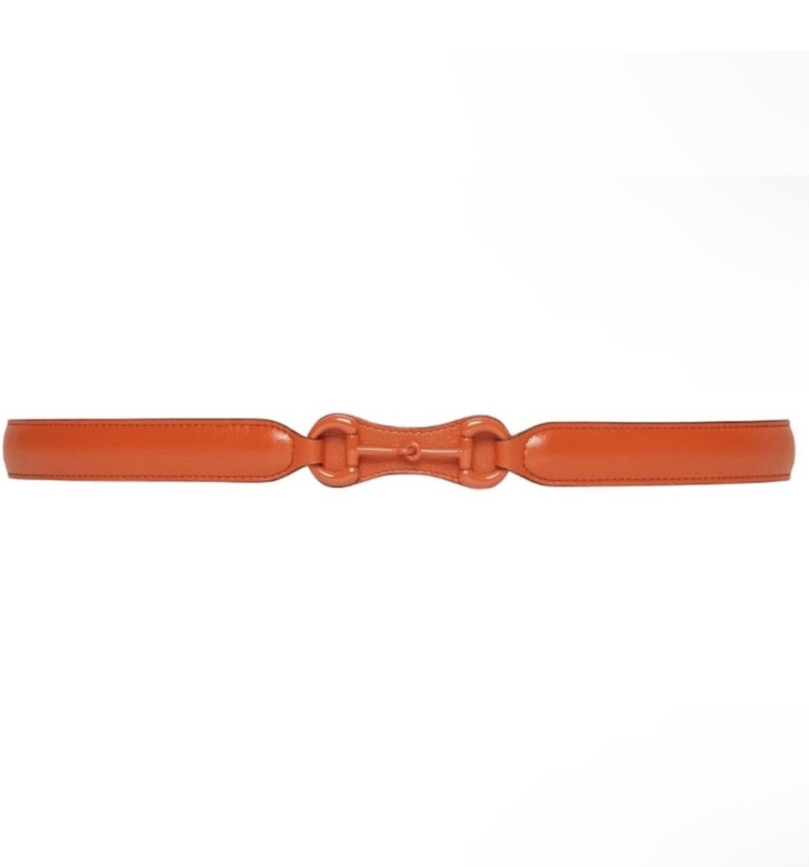 Gucci Gucci Horsebit Leather Belt Orange size 80 Size ONE SIZE - 1 Thumbnail