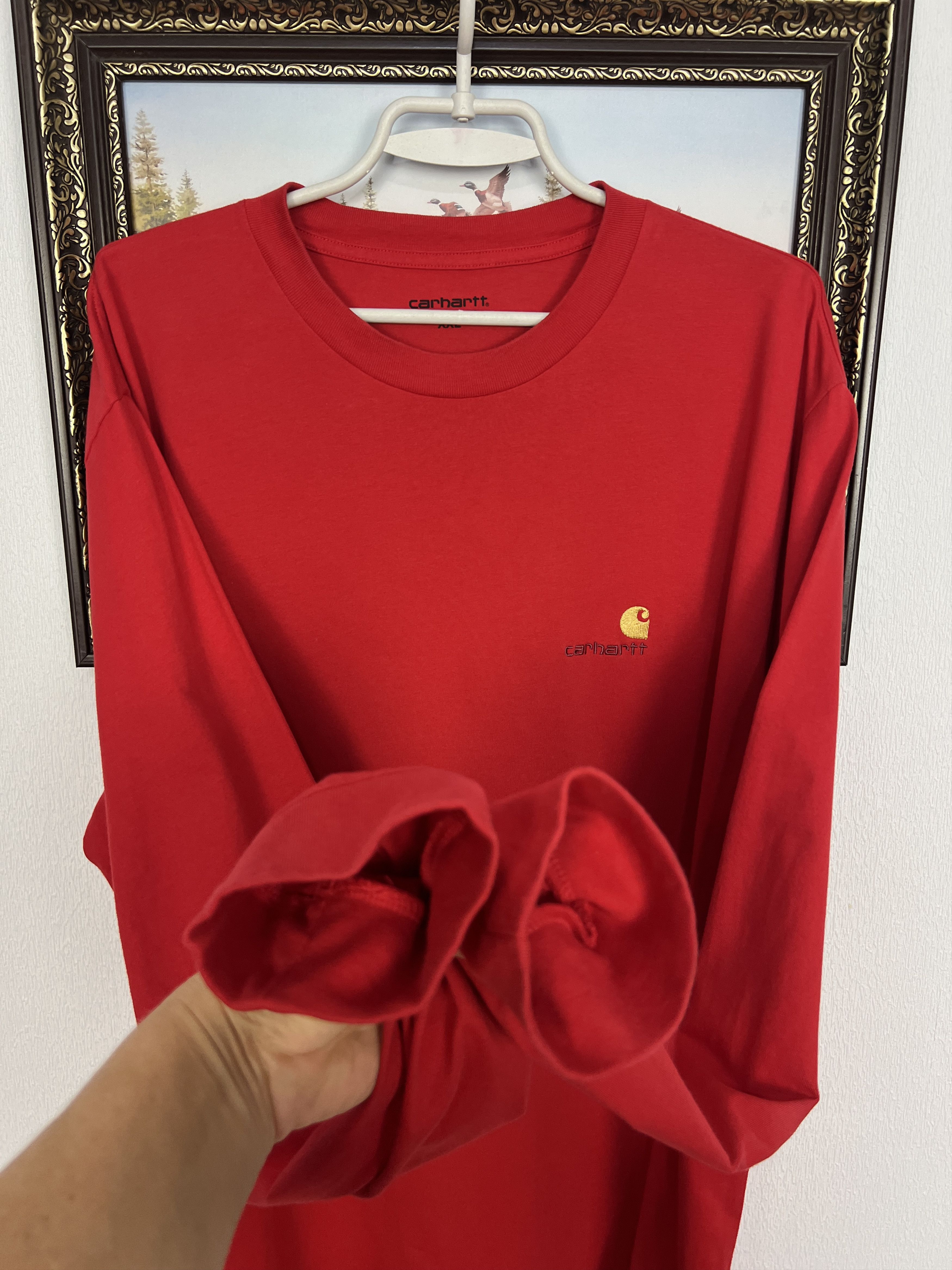 Carhartt WIP Long Sleeve Shirt Jersey Big Logo Spell Out Rare Size US XXL / EU 58 / 5 - 4 Thumbnail