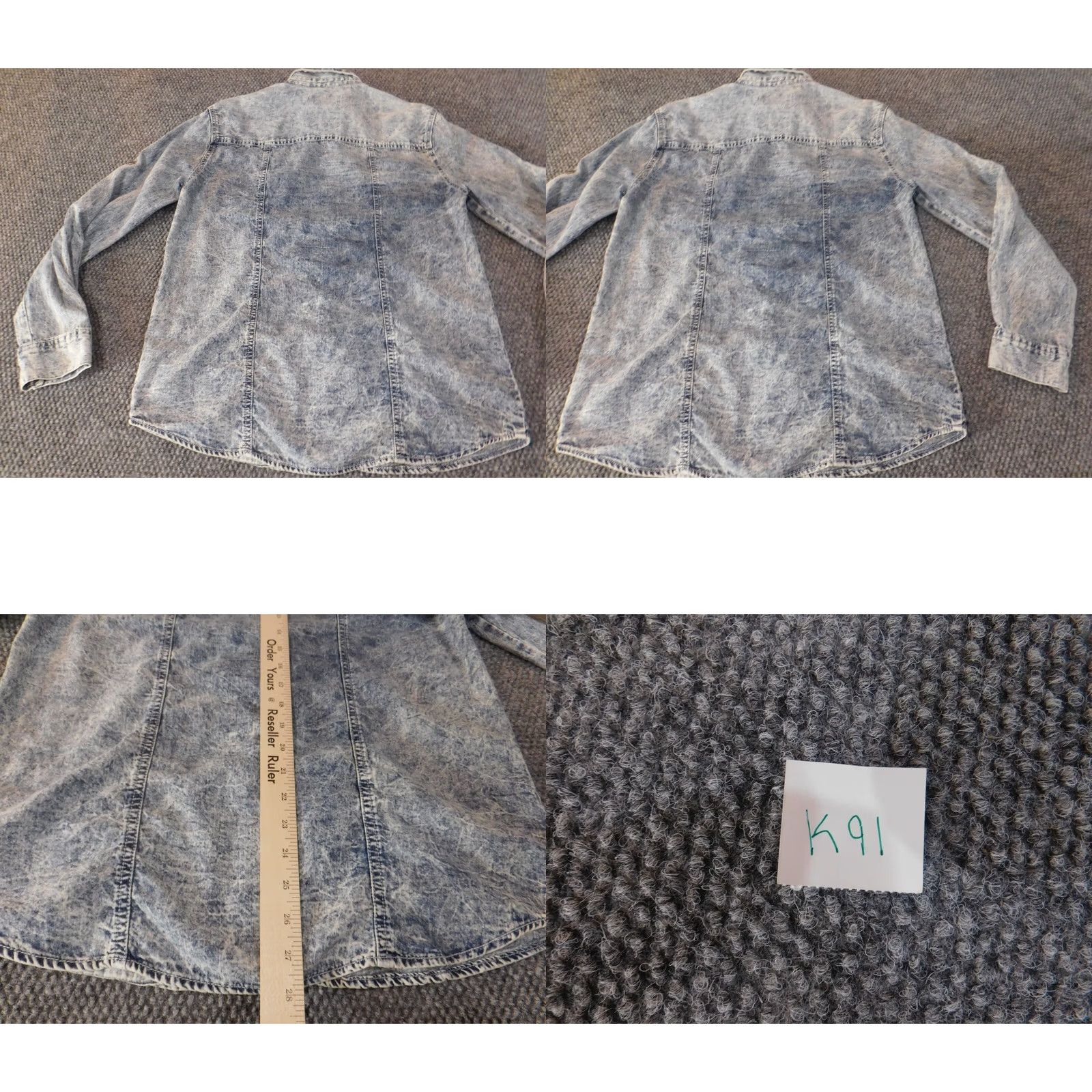 Akademiks VINTAGE Akademiks Denim Shirt Womens Large Blue Jeans Retro Button-Up Hip-Hop Vintage Size L / US 10 / IT 46 - 8 Thumbnail