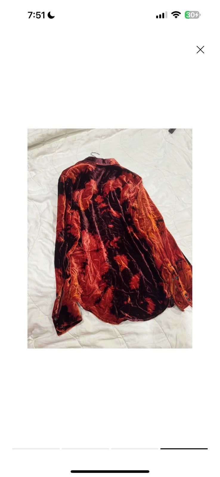 Saint Laurent Paris Saint Laurent Tie Dye Western Shirt Size US L / EU 52-54 / 3 - 4 Thumbnail