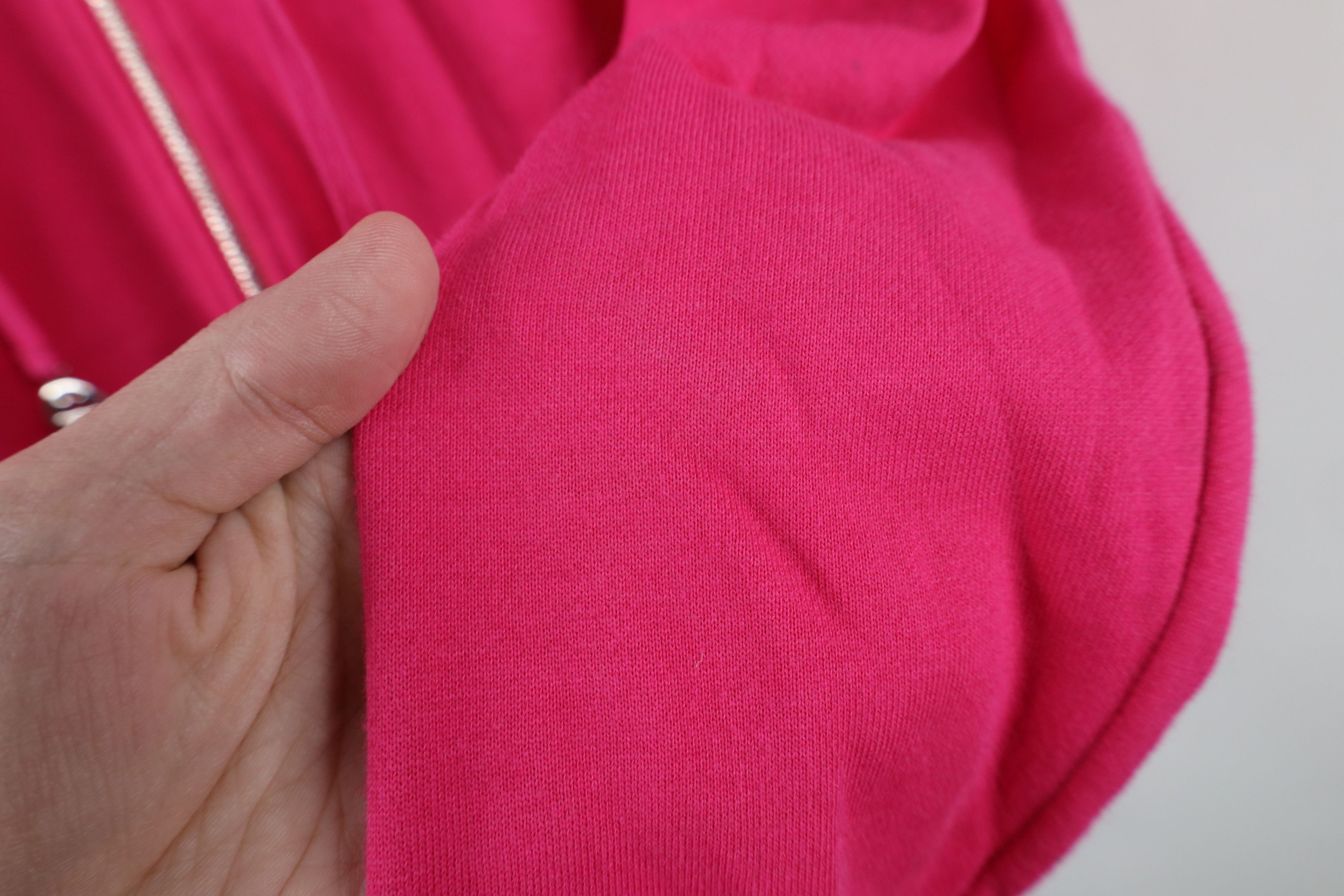 Tory Burch × Vintage Tory Burch Big Logo French Terry Full Zip Hoodie Pink Size M / US 6-8 / IT 42-44 - 8 Thumbnail