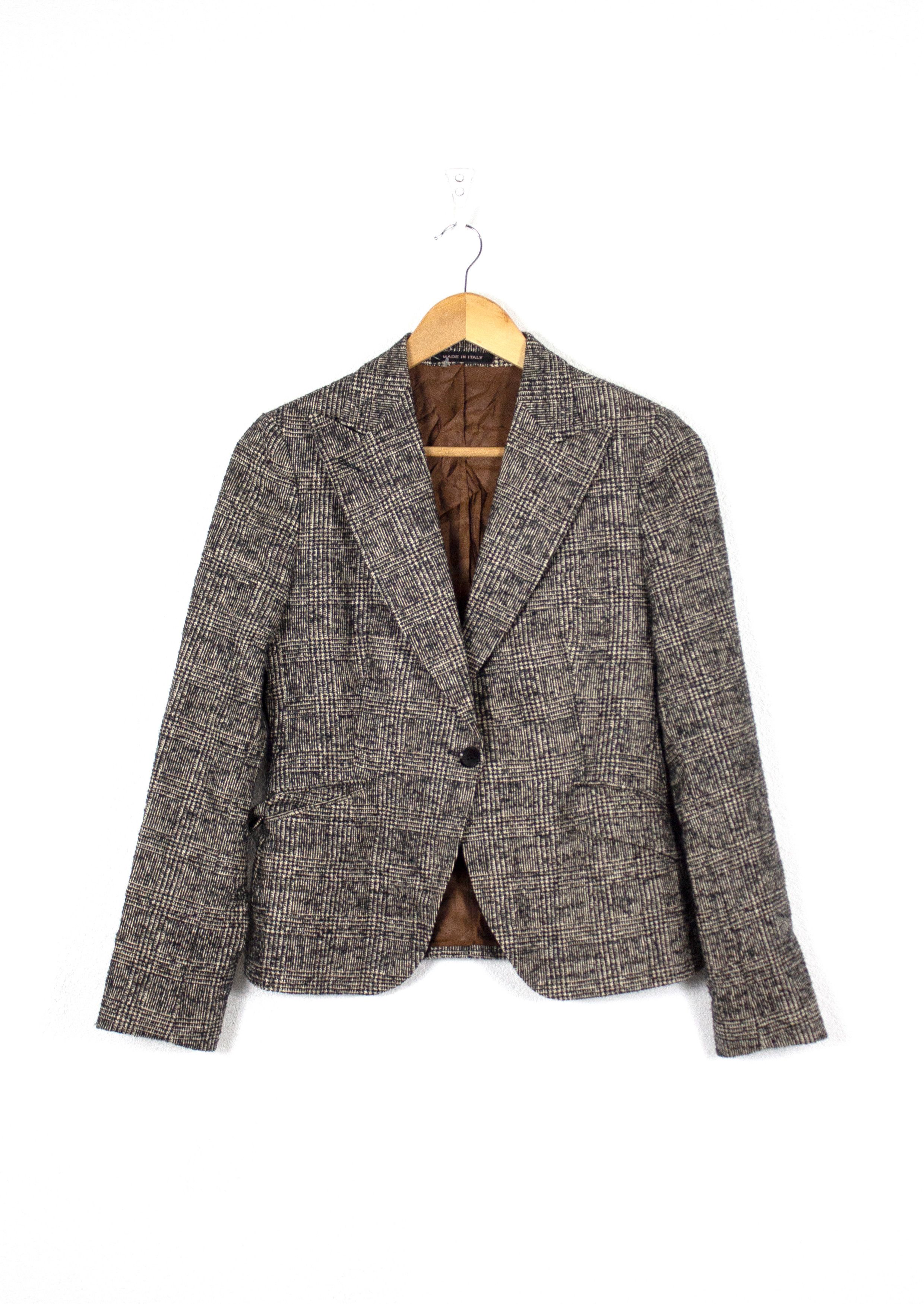 Tagliatore Womens Tagliatore Plaid Wool Blazer Jacket 44 NZ Size M / US 6-8 / IT 42-44 - 1 Thumbnail
