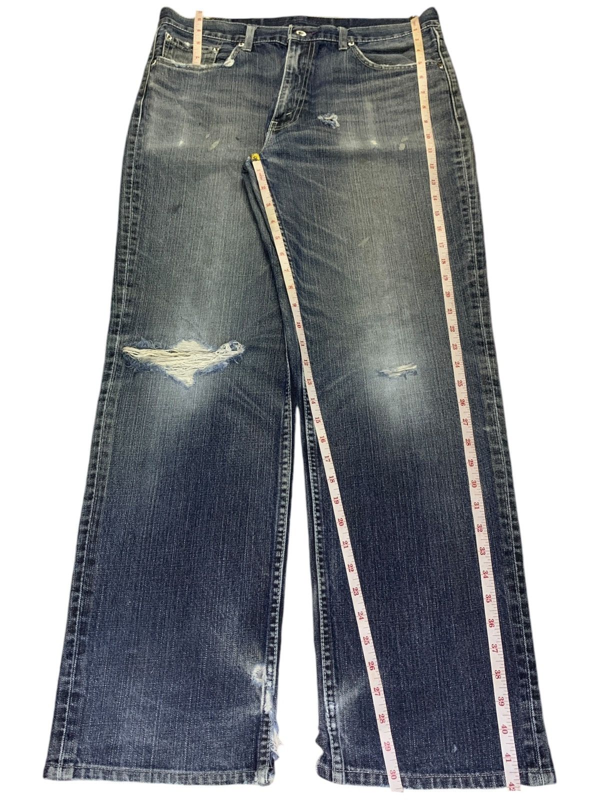 Levi's Vintage 90s Levis 502 Faded Wash Distressed Baggy Jeans Size US 34 / EU 50 - 13 Thumbnail