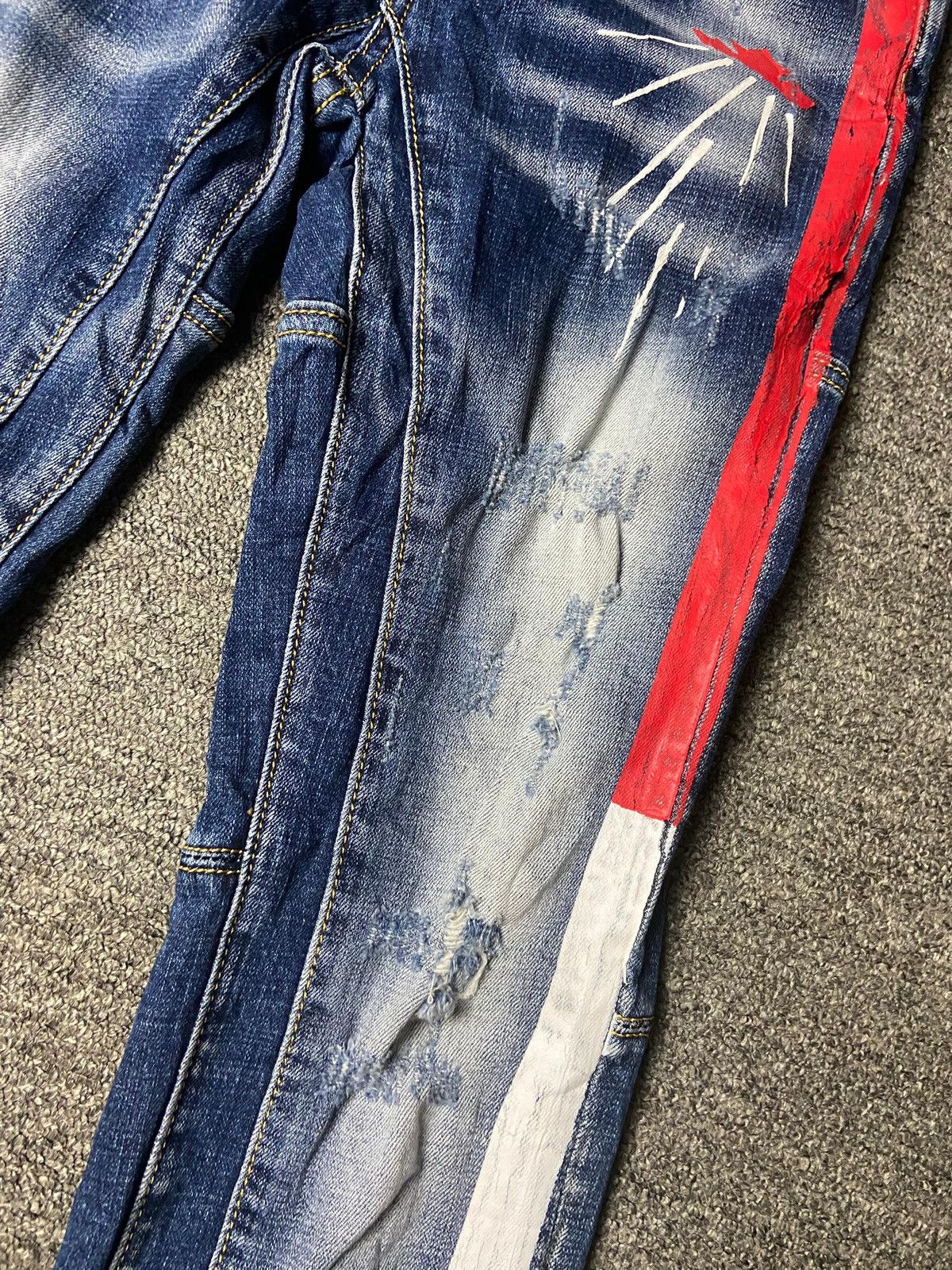 Dsquared2 Dsquared2 Canadian Distressed Ripped Skinny Jeans (171) Size US 28 / EU 44 - 10 Thumbnail
