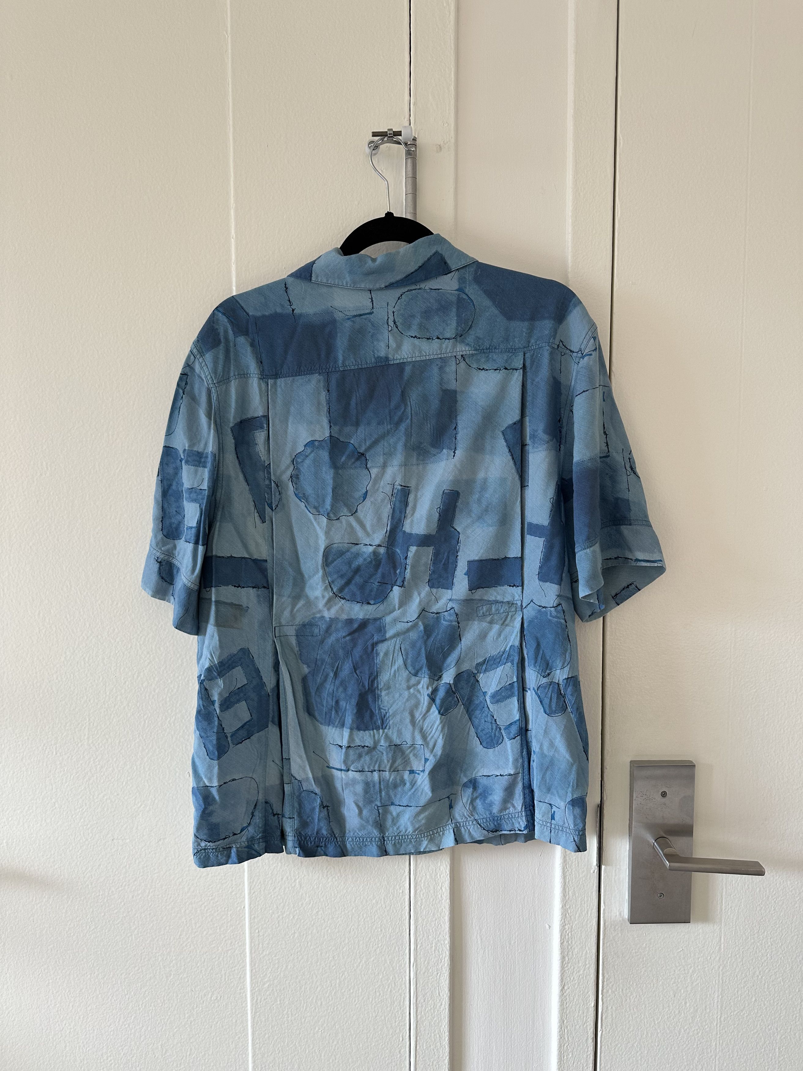 Acne Studios Acne Studios Bla Konst Abstract Pattern Camp Collar Shirt Size US M / EU 48-50 / 2 - 5 Thumbnail