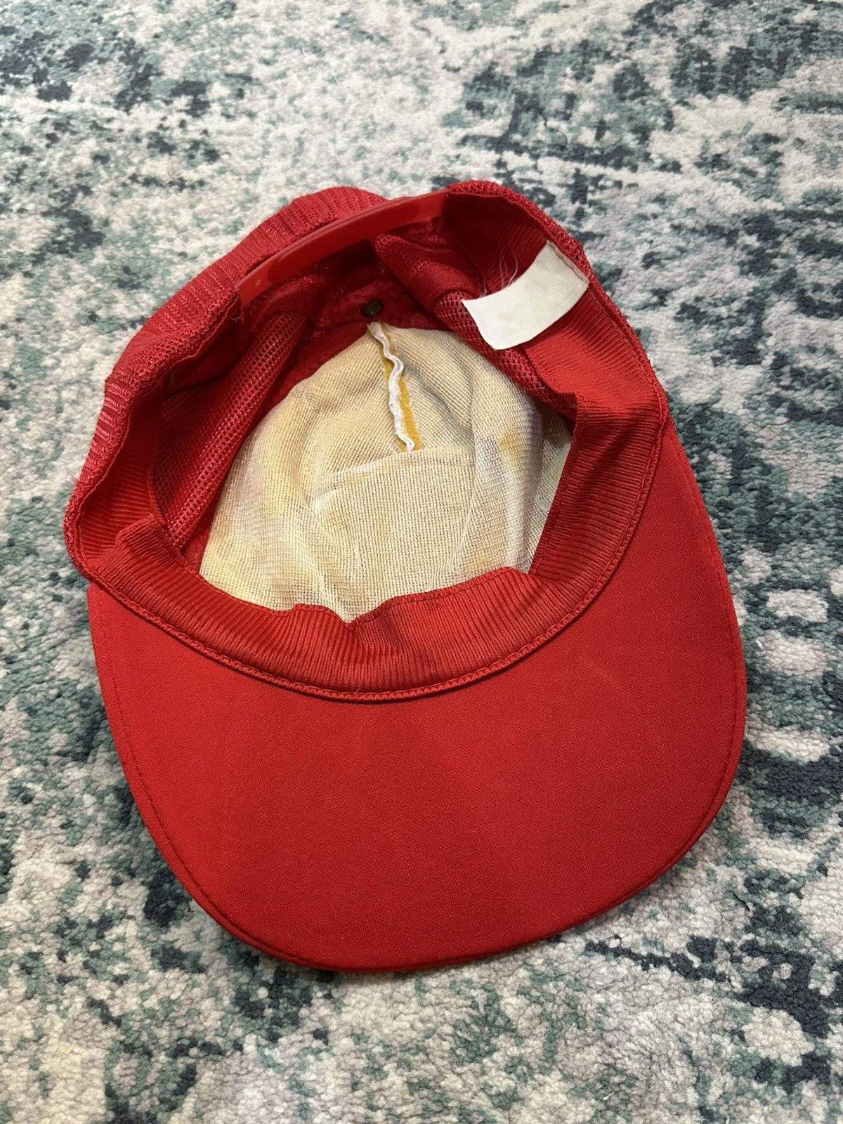 Ferrari Vintage 1990 Ferrari Logo Red Trucker Hats Size ONE SIZE - 8 Thumbnail