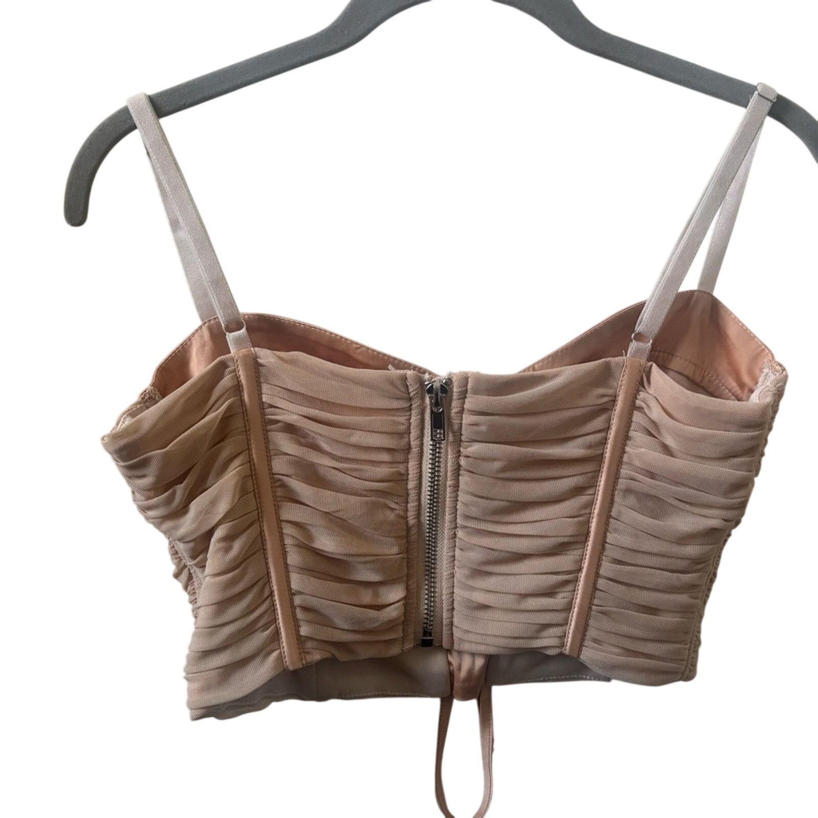 Other Peach Ruched Tank Top Size M / US 6-8 / IT 42-44 - 4 Thumbnail