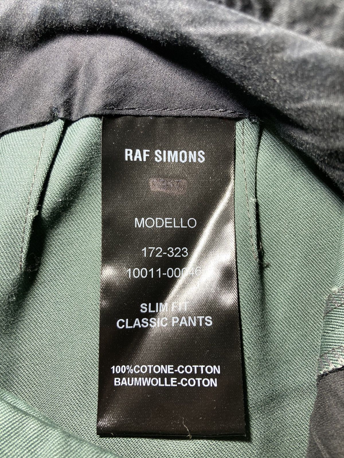 Raf Simons FW17 Raf Simons Green Cropped Chino Pants 44 2017 Fall Faded Size US 28 / EU 44 - 8 Thumbnail