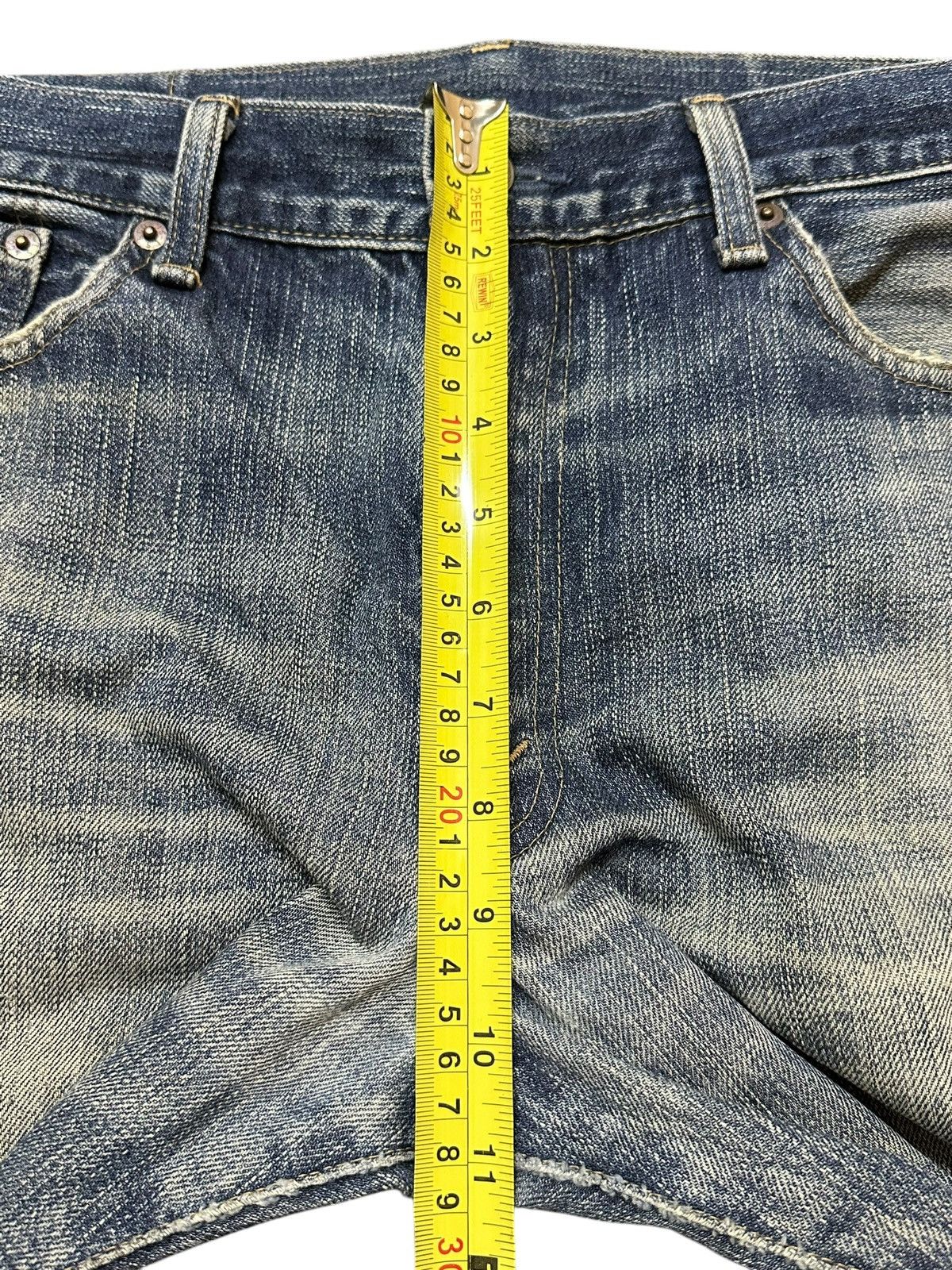 Levi's Vintage 90s Levis 505 Blue Faded Wash Distressed Loose Jeans Size US 33 - 15 Thumbnail