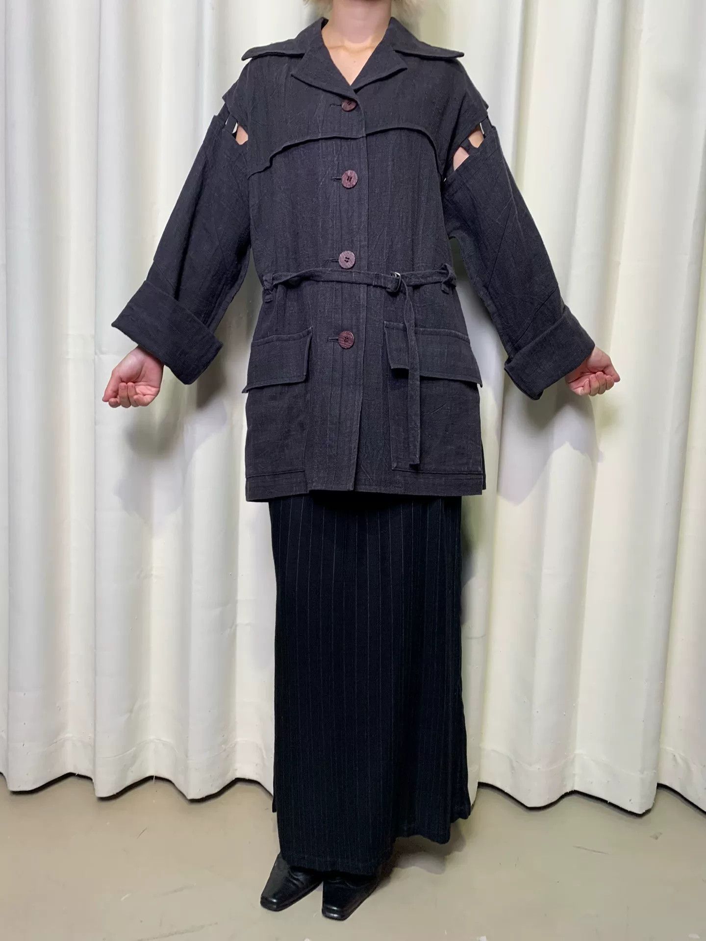 Issey Miyake issey miyake 90s hollow cut coat Size US L / EU 52-54 / 3 - 2 Thumbnail
