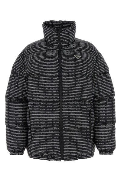 Balenciaga Prada Re-nylon All Over Logo Padded Jacket Size XS / US 0-2 / IT 36-38 - 1 Thumbnail