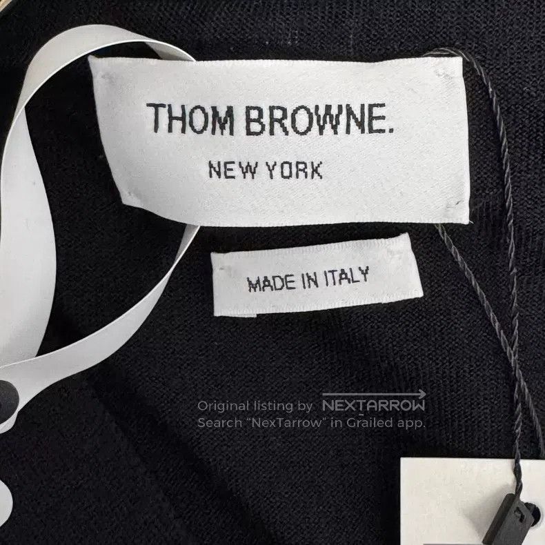 Thom Browne Thom Browne Navy Knit Cardigan Size US L / EU 52-54 / 3 - 3 Thumbnail