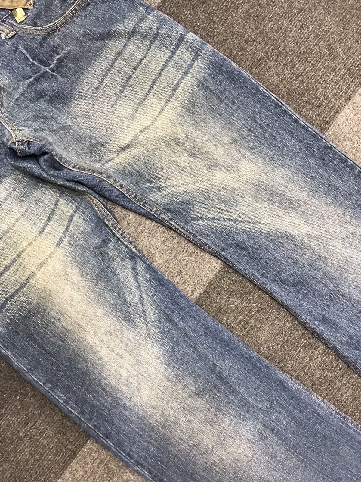 Japanese Brand 💥ARCHIVAL💥Dominate Double Waist Stone Wash Denim F450 Size US 34 / EU 50 - 11 Thumbnail