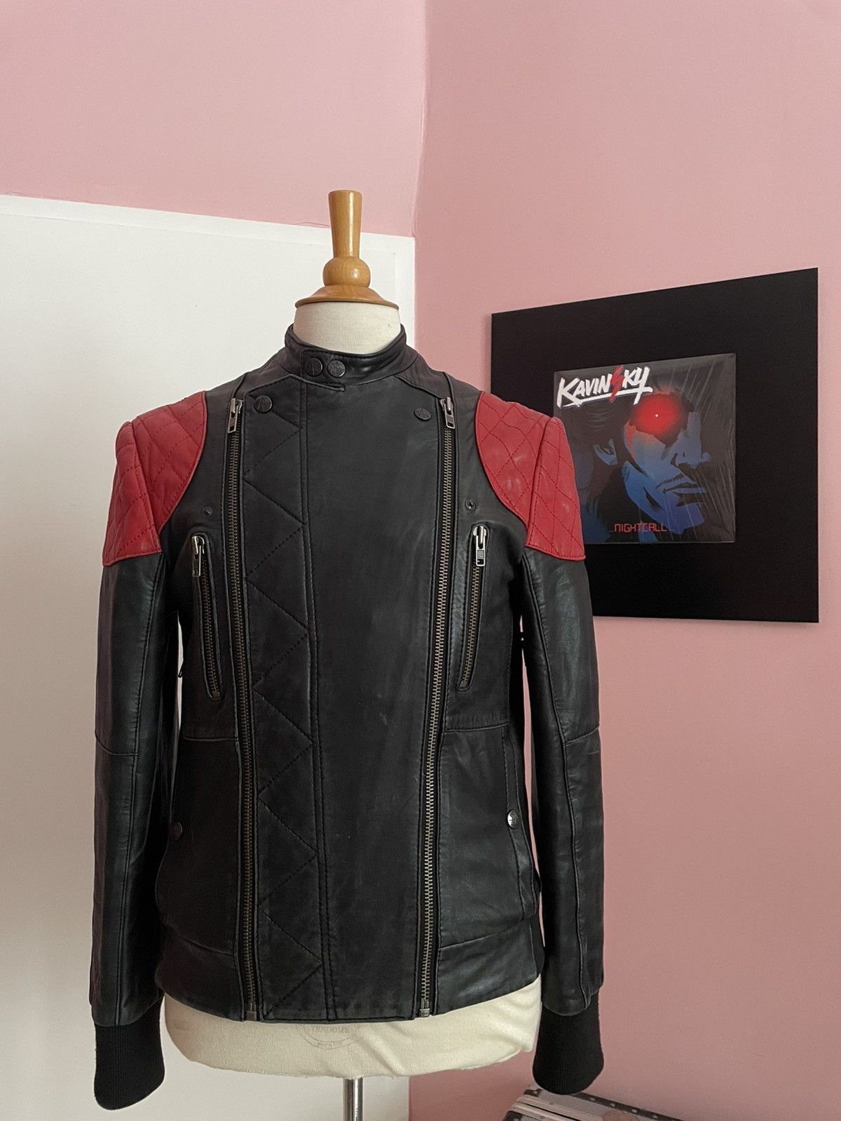 Kid Cudi × Surface To Air 2011 Surface to Air x Kid Cudi Mr. Rager Fire Leather Jacket Size US L / EU 52-54 / 3 - 3 Thumbnail