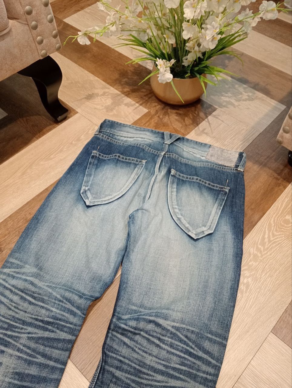 Vanquish VANQUISH GOLD JAPAN BLUE DISTRESSED DENIM PANTS Size US 34 / EU 50 - 15 Thumbnail