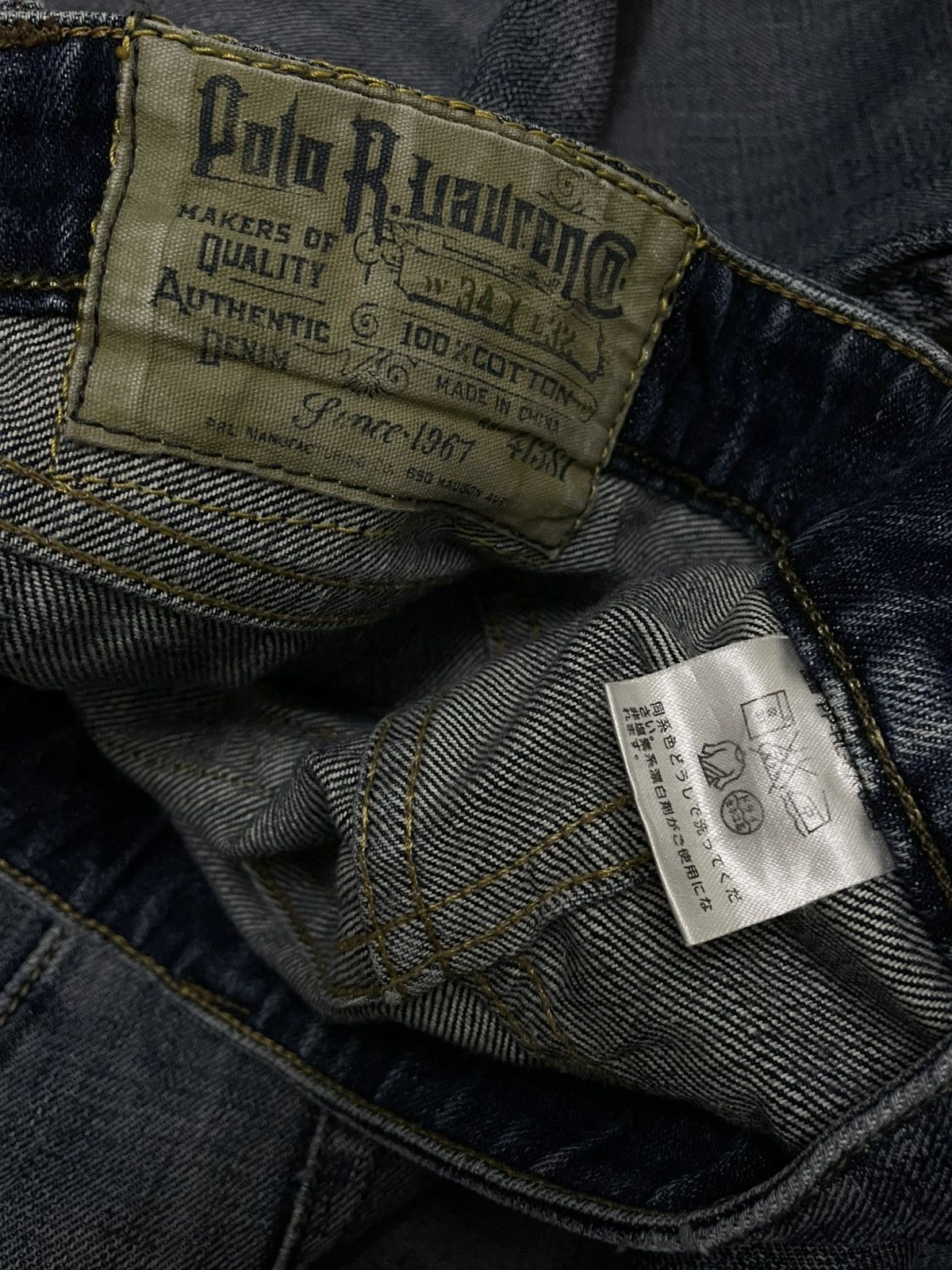 Polo Ralph Lauren Vintage 90s Designer Polo Raplh Lauren Distressed Denim Size US 34 / EU 50 - 16 Thumbnail