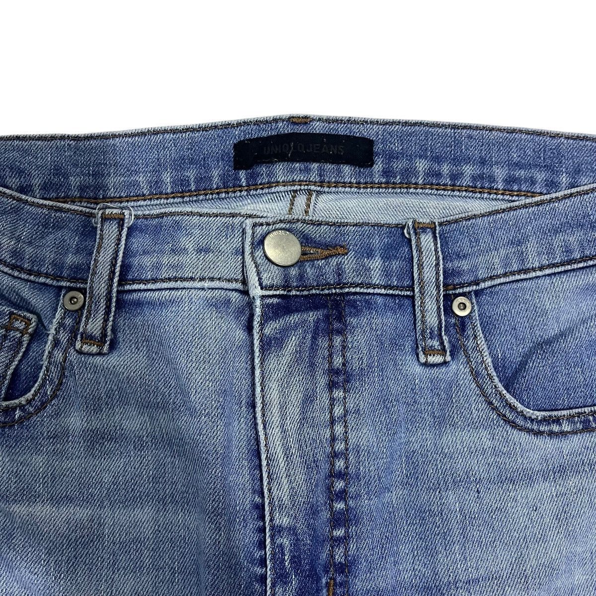 If Six Was Nine × Japanese Brand × Le Grande Bleu (L.G.B.) VINTAGE UNIQLO WASHED BLUE DENIM PANTS Size US 32 / EU 48 - 5 Thumbnail