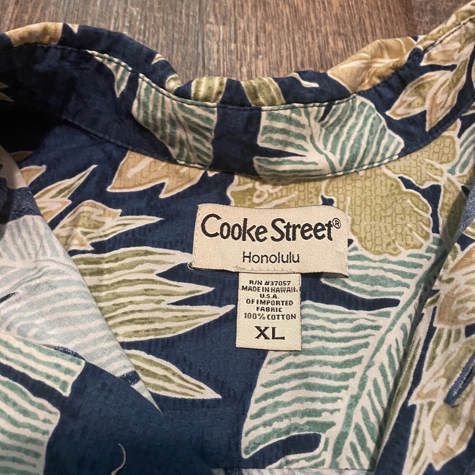 Other Cooke Street Hawaiian Blue Floral Shirt Hawaii USA Mens XL Size US XL / EU 56 / 4 - 4 Thumbnail