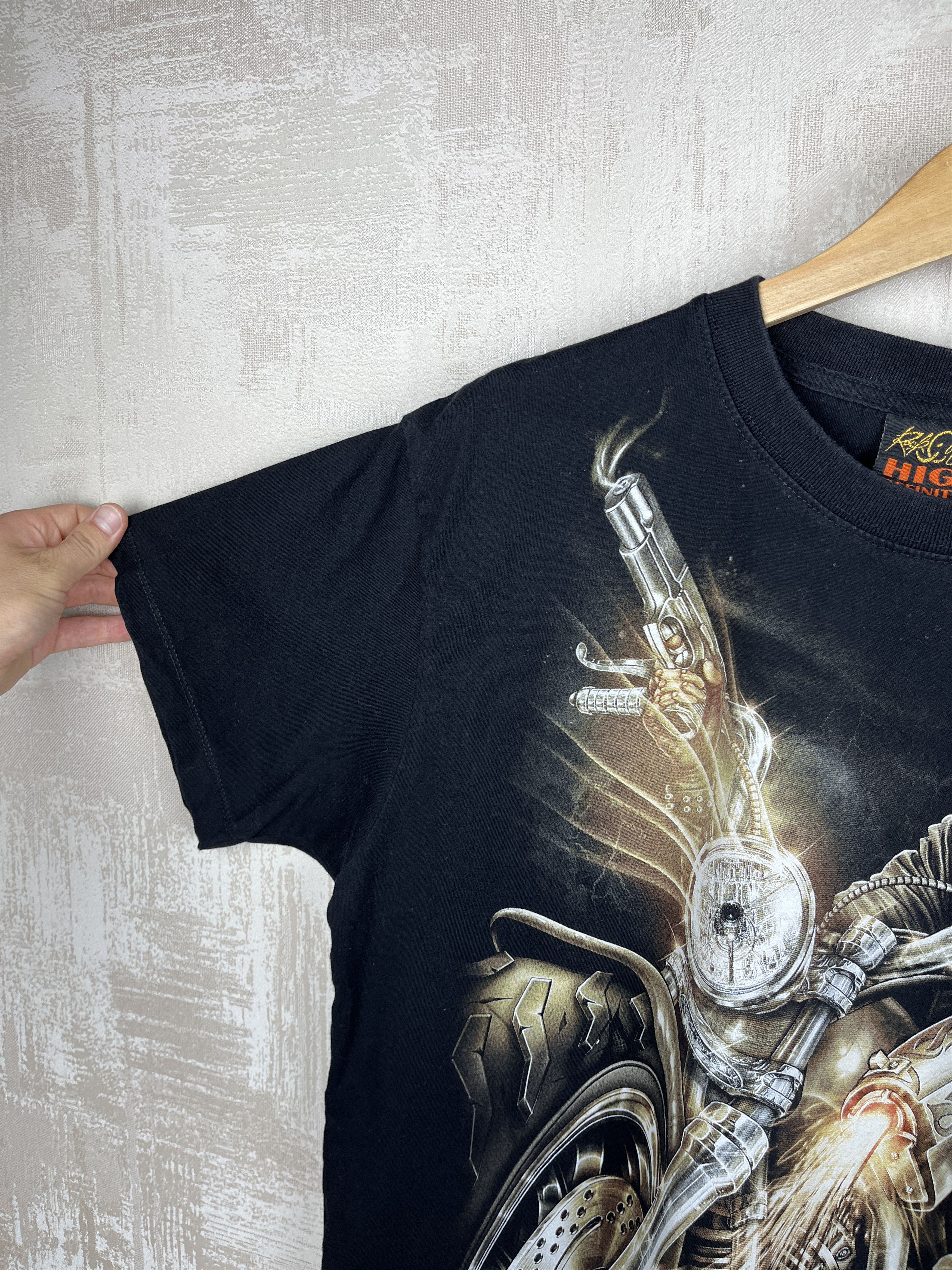 Vintage Rock Chang Skull Biker Motorcycle Chopper Vintage T-shirt Size US L / EU 52-54 / 3 - 7 Thumbnail