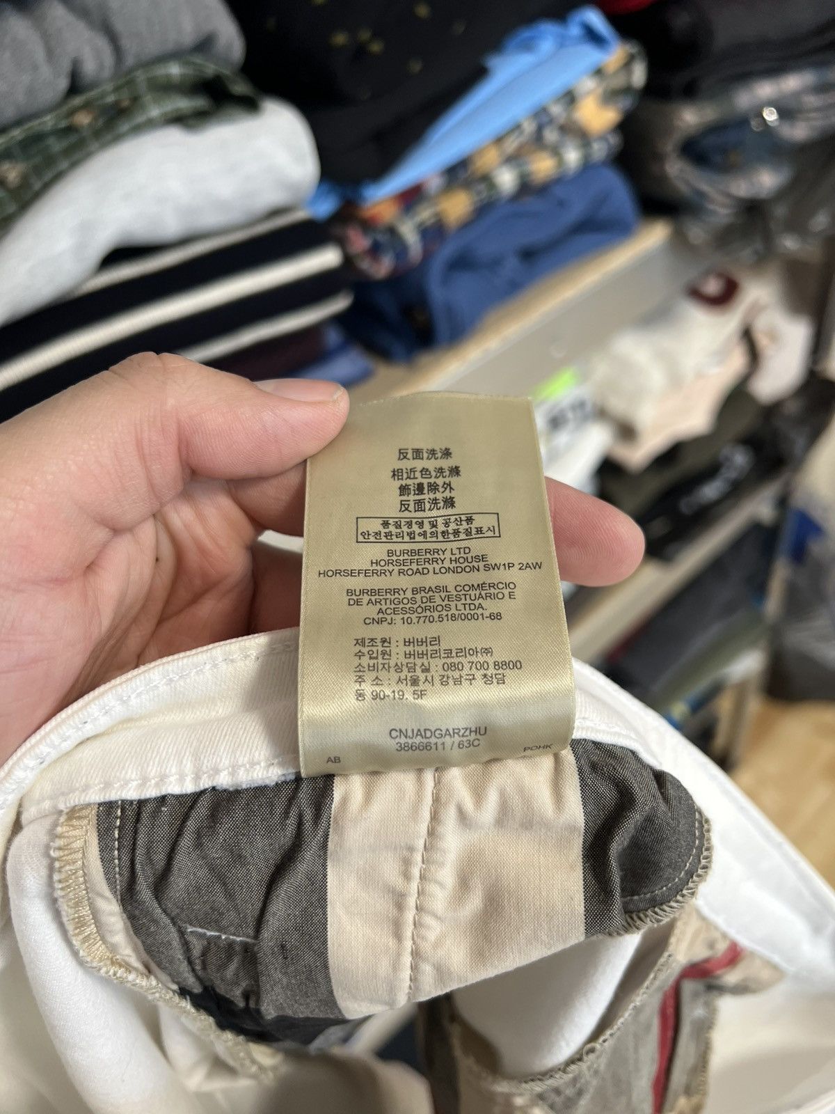 Burberry × Vintage Burberry Brit White Jean Midi Skirt Zip Women's Size 28" / US 6 / IT 42 - 8 Thumbnail