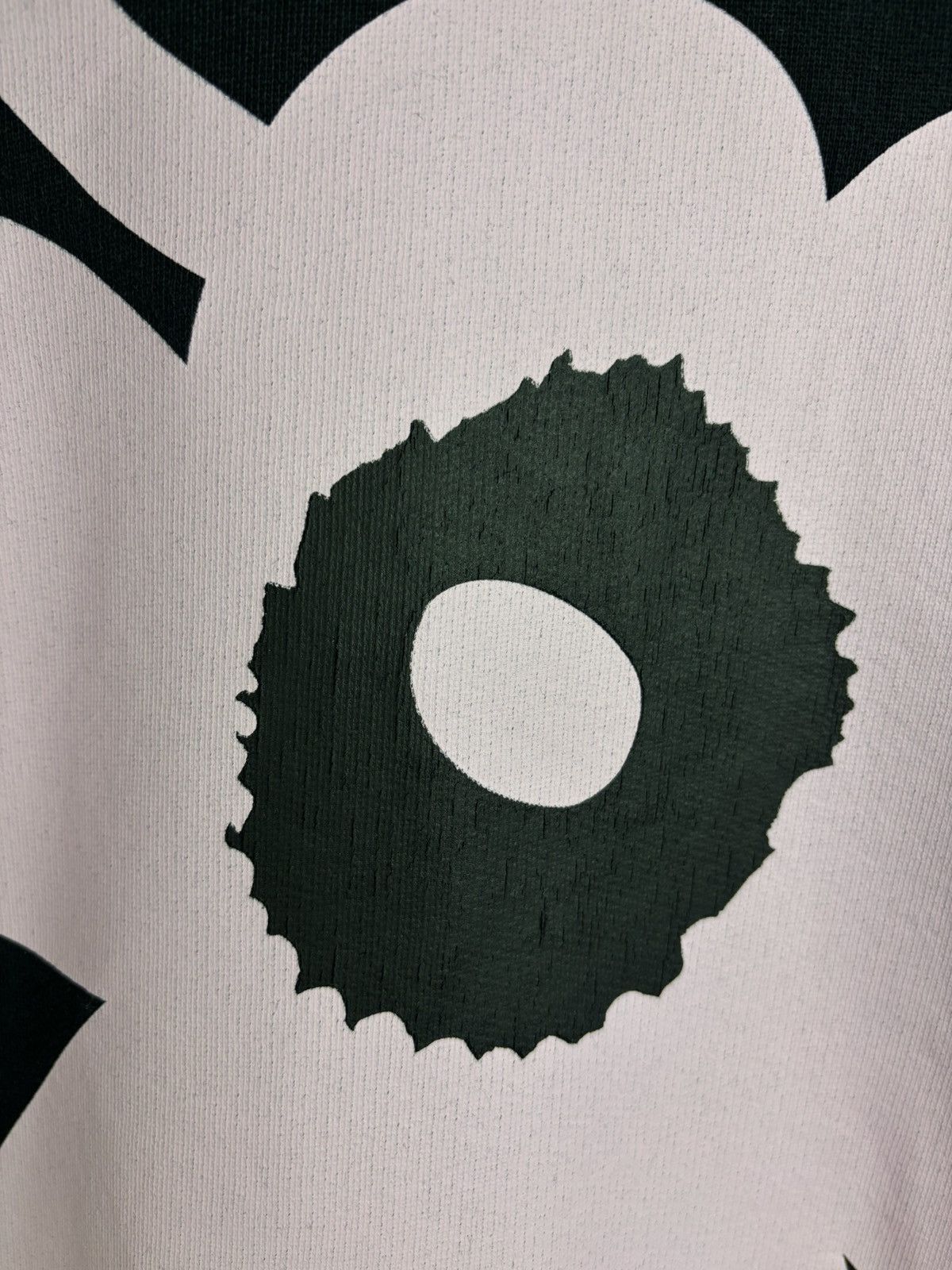 Marimekko Marimekko Runoja Unikko Flower Black Hoodie Size M Size US M / EU 48-50 / 2 - 3 Thumbnail