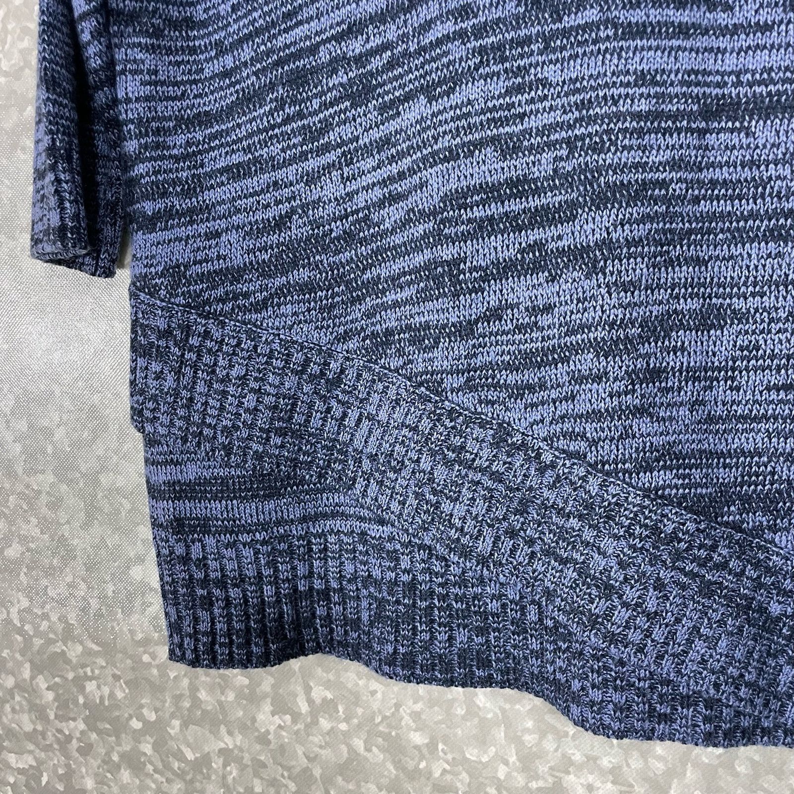 Croft & Barrow Croft & Barrow Blue Marled Asymmetrical Hem Sweater - PXL Size XL / US 12-14 / IT 48-50 - 3 Thumbnail