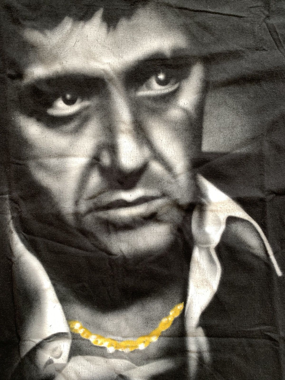 Vintage 🔥VINTAGE SCARFACE 90s GRAHIC OVERPRINT LOGO T-SHIRT Size US XXL / EU 58 / 5 - 2 Thumbnail