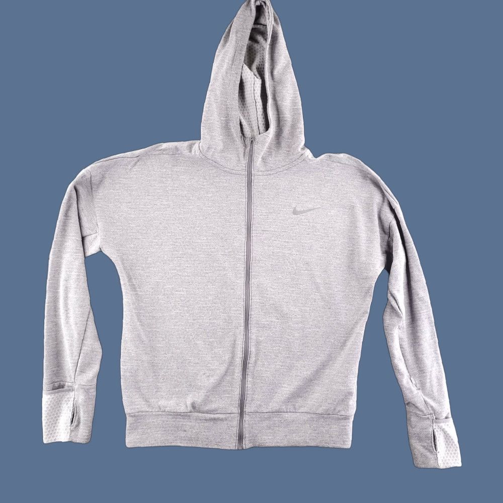 Nike Nike Therma Sphere Running Hoodie Womens XS Gray Sweatshirt Thumb Holes Dri Fit Size XS / US 0-2 / IT 36-38 - 1 Thumbnail