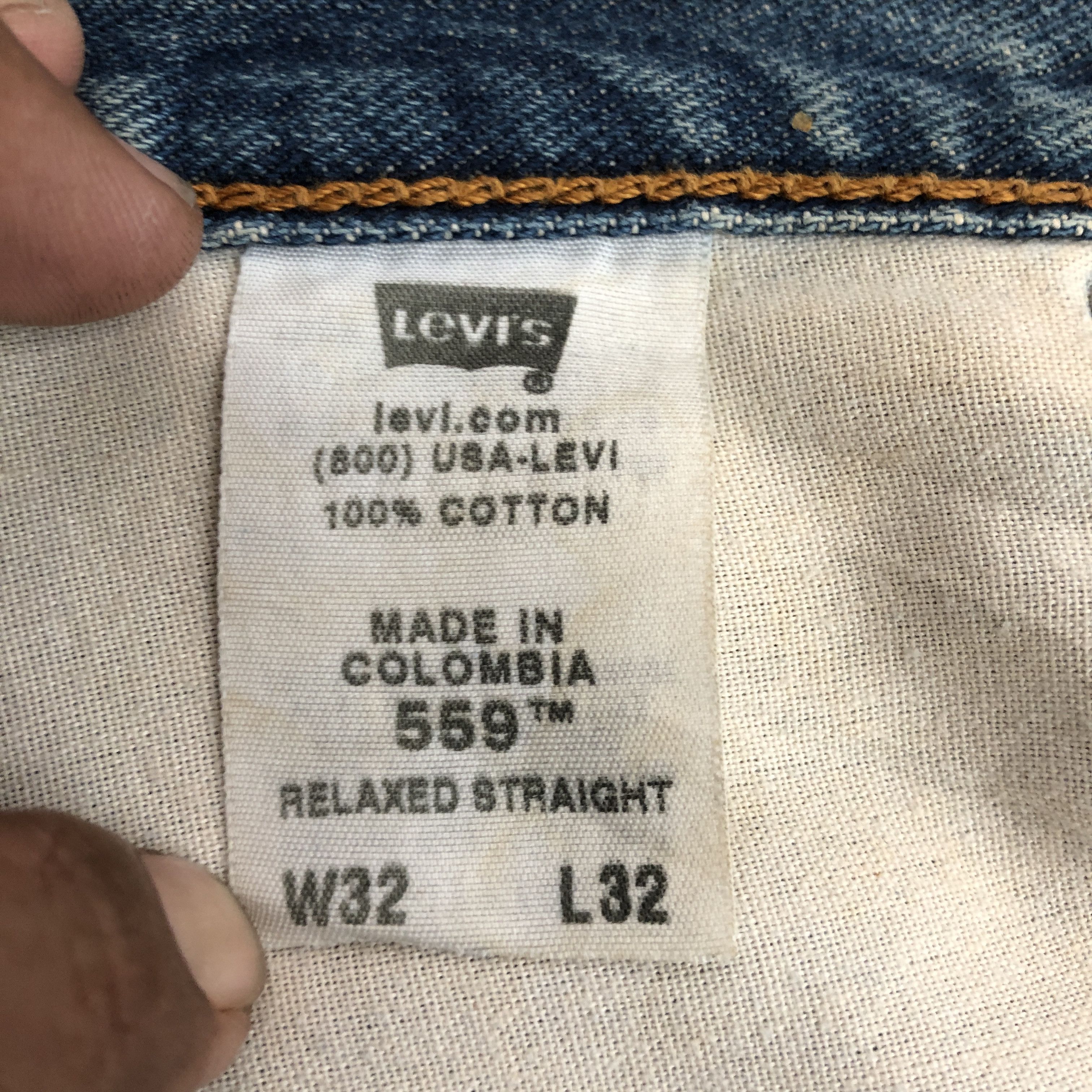 Levi's Vintage Y2K Levis Dirty Jeans Levi's Faded Blue Wash Denim Size US 32 / EU 48 - 8 Thumbnail