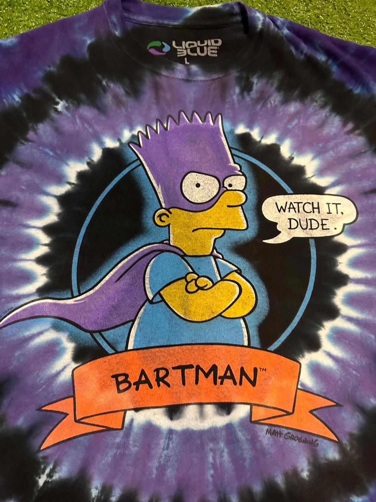 Liquid Blue Liquid Blue Bartman Tie-Dye T-Shirt Large Size ONE SIZE - 5 Thumbnail