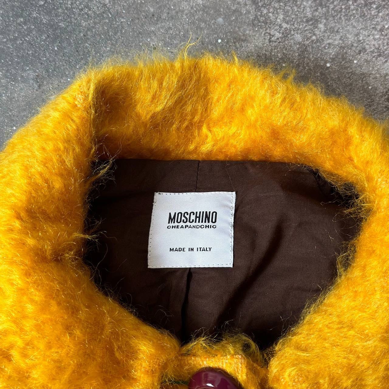 Moschino Moschino Cheap&Chic Mohair Yellow Fuzzy Blazer Size M / US 6-8 / IT 42-44 - 10 Thumbnail