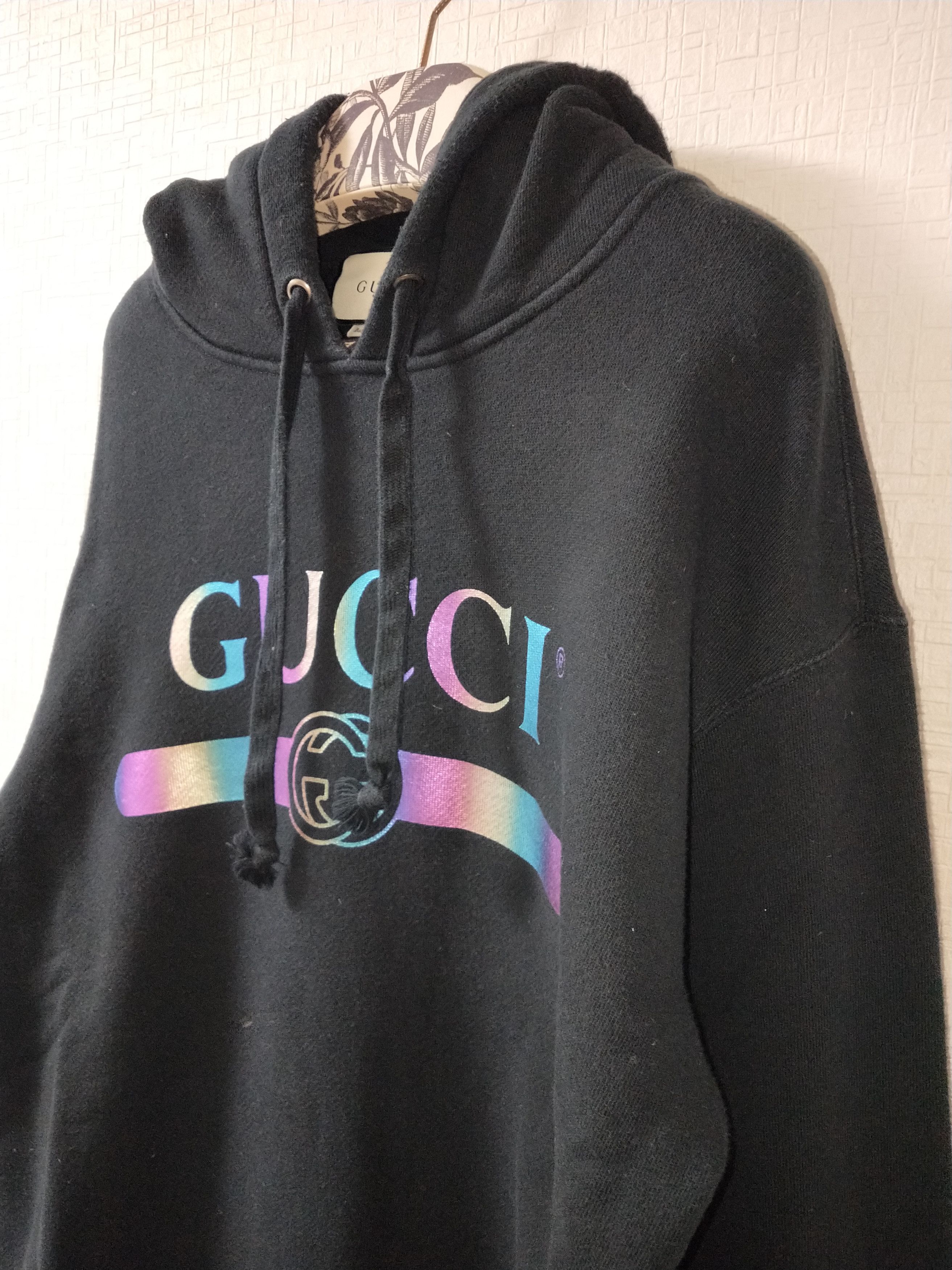 Gucci Holographic Logo Hoodie Size US M / EU 48-50 / 2 - 3 Thumbnail