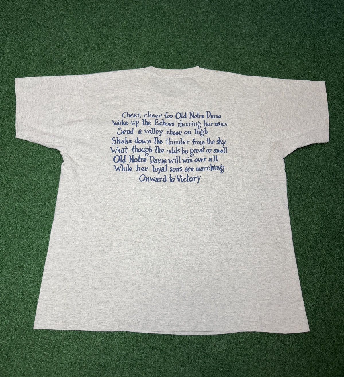 Fruit Of The Loom Vtg 90s Notre Dame Football Irish More Than A Game T Shirt Size US XL / EU 56 / 4 - 4 Thumbnail