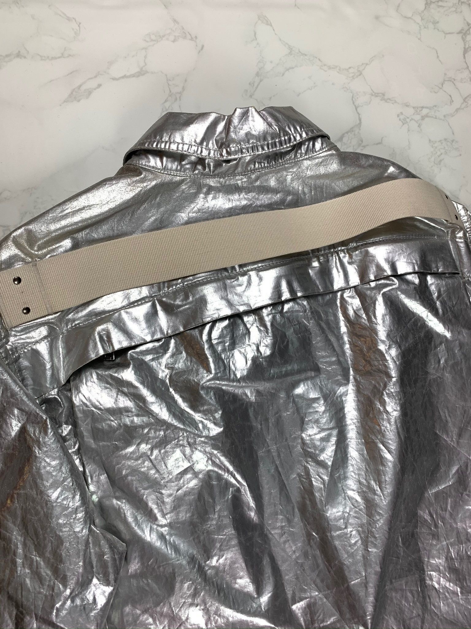Rick Owens × Rick Owens Drkshdw 🔥75% OFF🔥 [SALE] Rick Owens Silver Cargo Pocket Overshirt Size US S / EU 44-46 / 1 - 15 Thumbnail