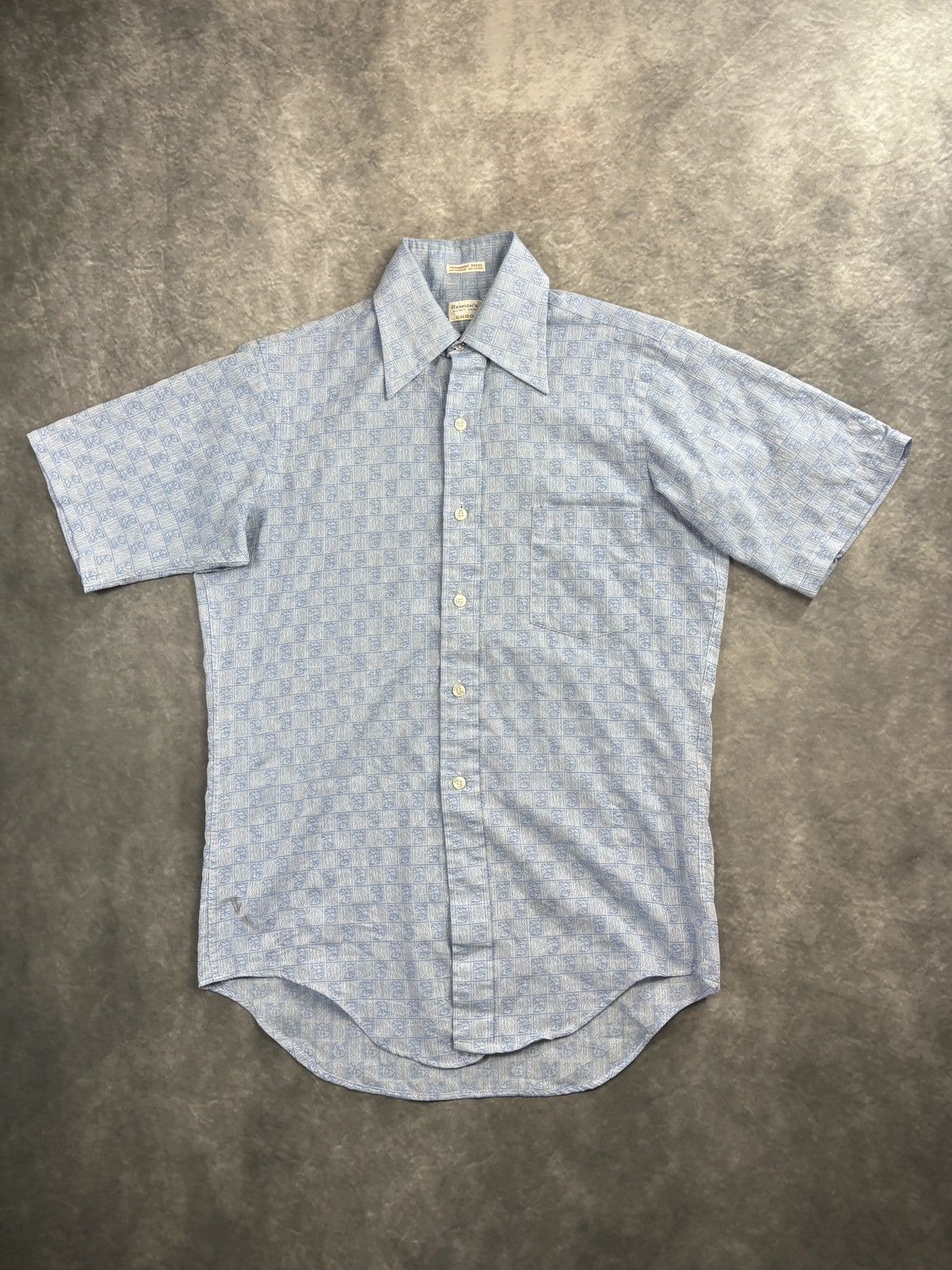 Vintage 1970s Enro Shortsleeve Shirt True Vintage Perma Press Summer Size US S / EU 44-46 / 1 - 2 Thumbnail