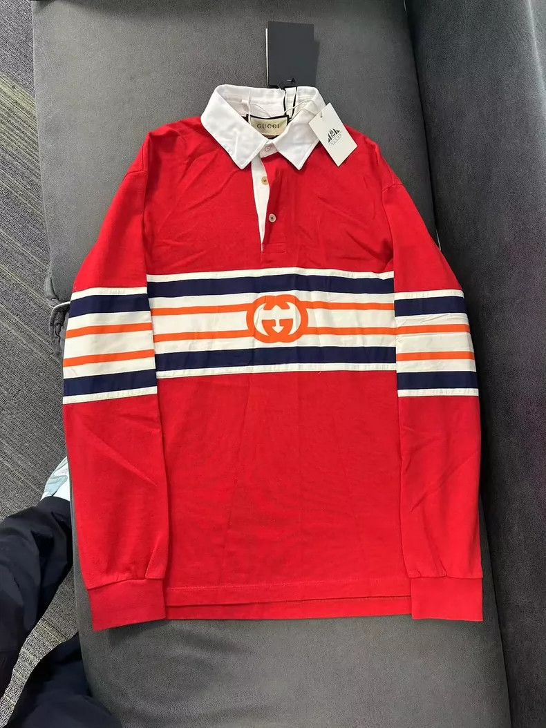 Gucci Gucci Interlocking double G knitted cotton polo shirt Size US S / EU 44-46 / 1 - 1 Thumbnail