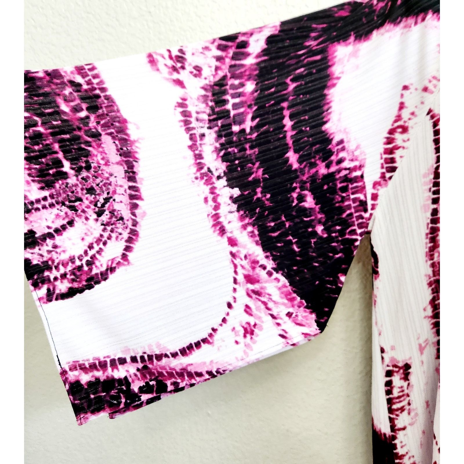 Other Dana Buchman Purple Pink White Tie Dye Top Large Lightweight Size L / US 10 / IT 46 - 3 Thumbnail
