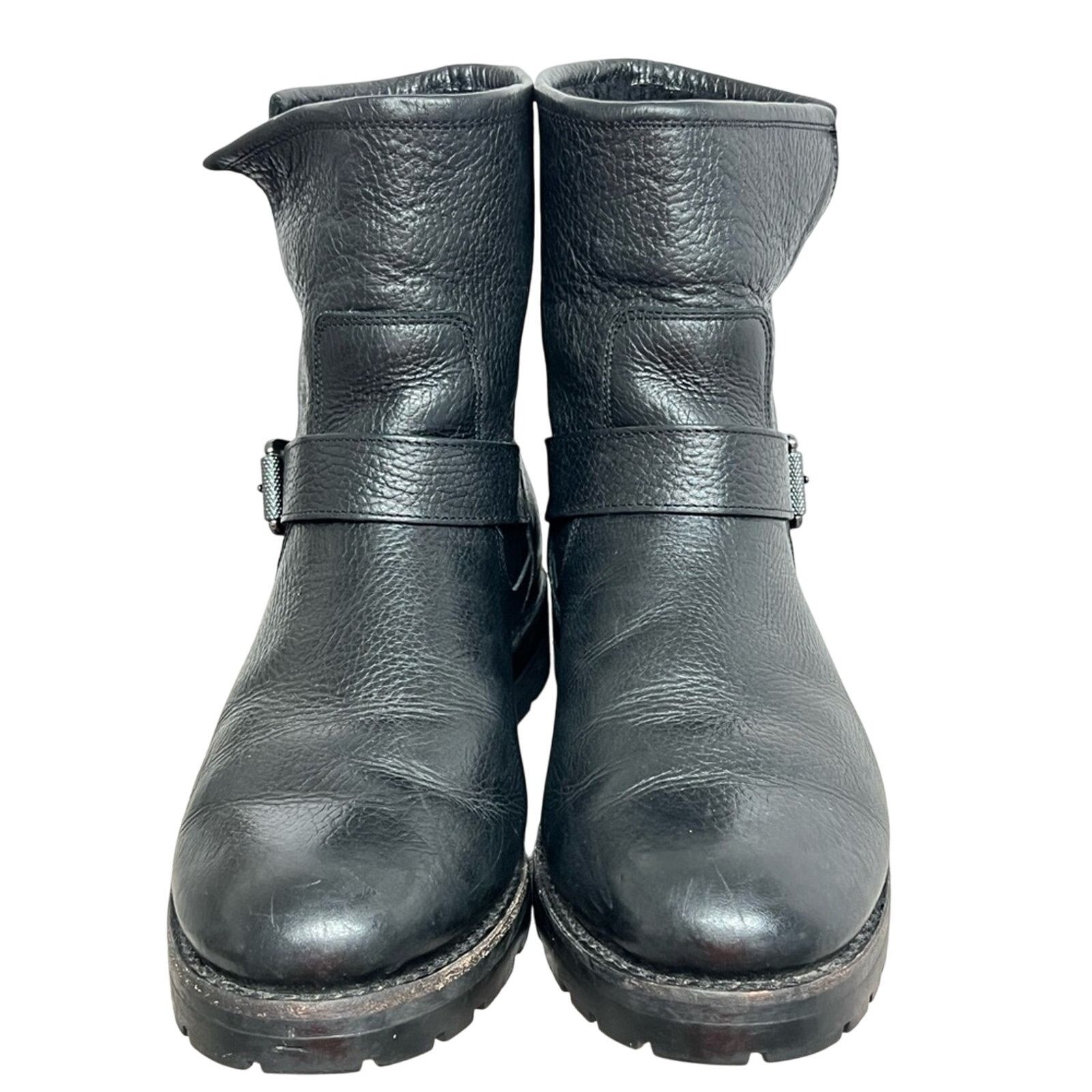 Frye Frye Natalie Engineer Leather Fur Lined Women's Booties sz 9 Size US 9 / IT 39 - 3 Thumbnail