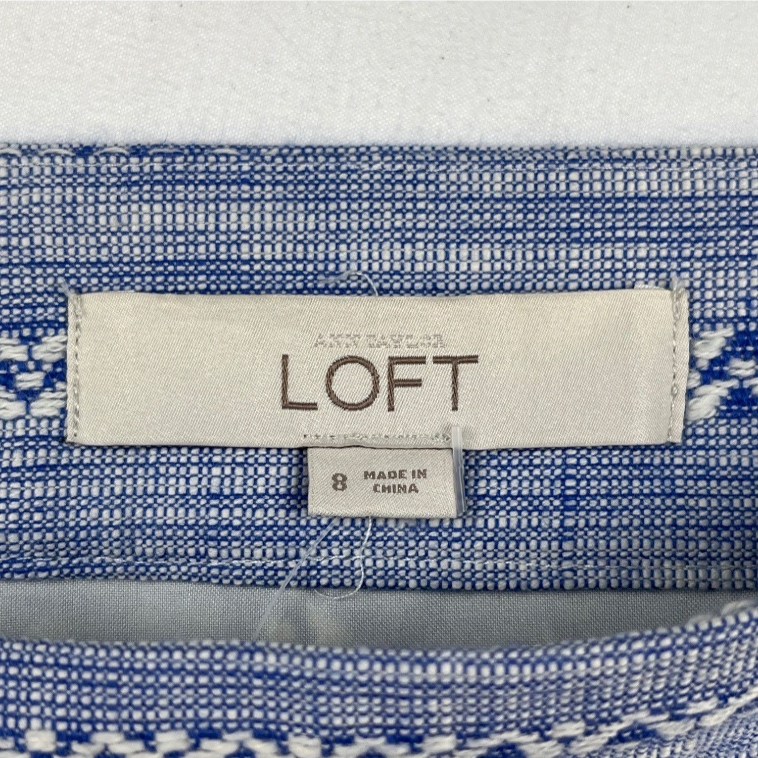 Loft Loft Women's Blue Tweed Wrap Skirt/Mini Sz 8 SKU 4260 Size 30" / US 8 / IT 44 - 5 Thumbnail