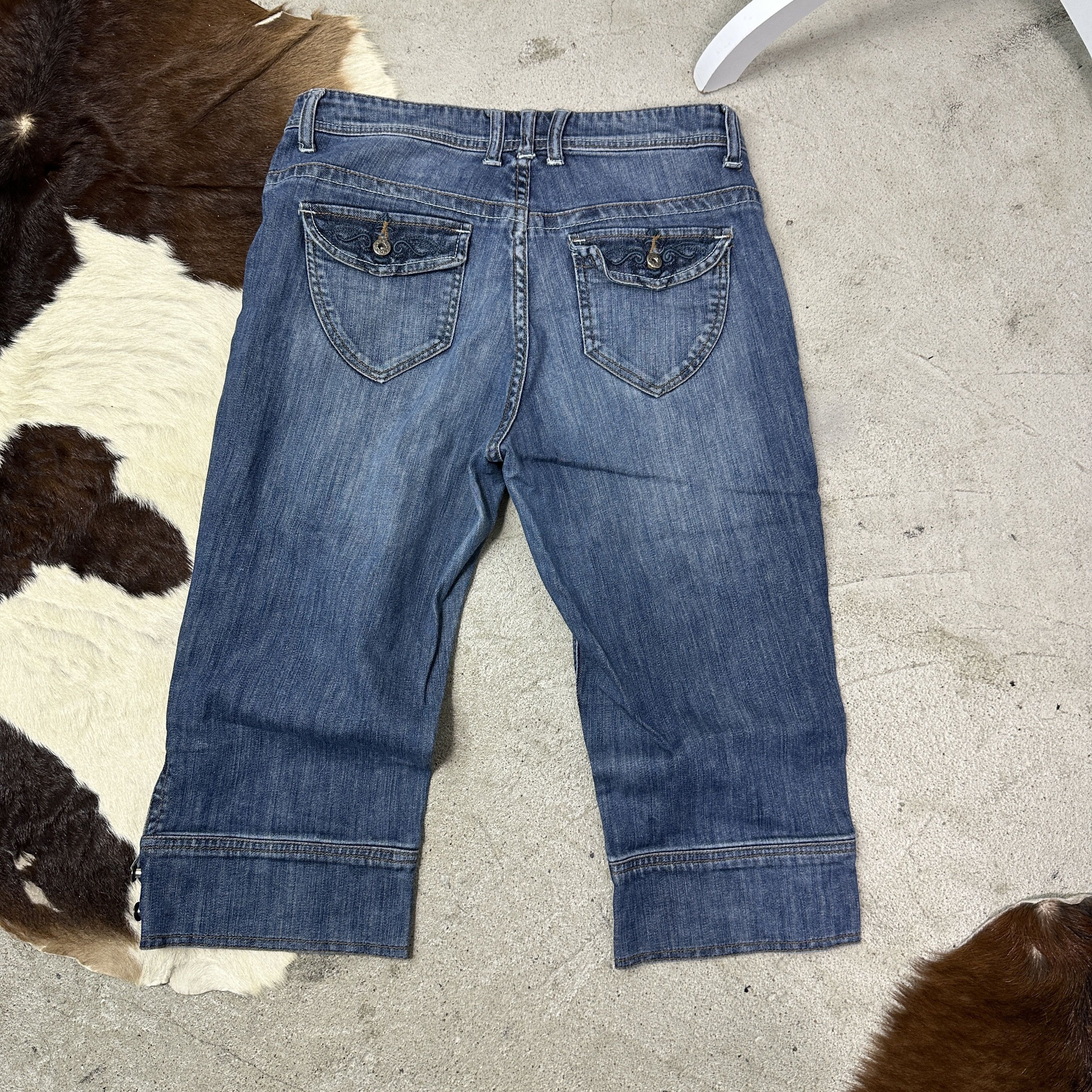 Vintage Vintage Denim Streetwear Capri Jeans Pants Y2K Size 26" / US 2 / IT 38 - 6 Thumbnail