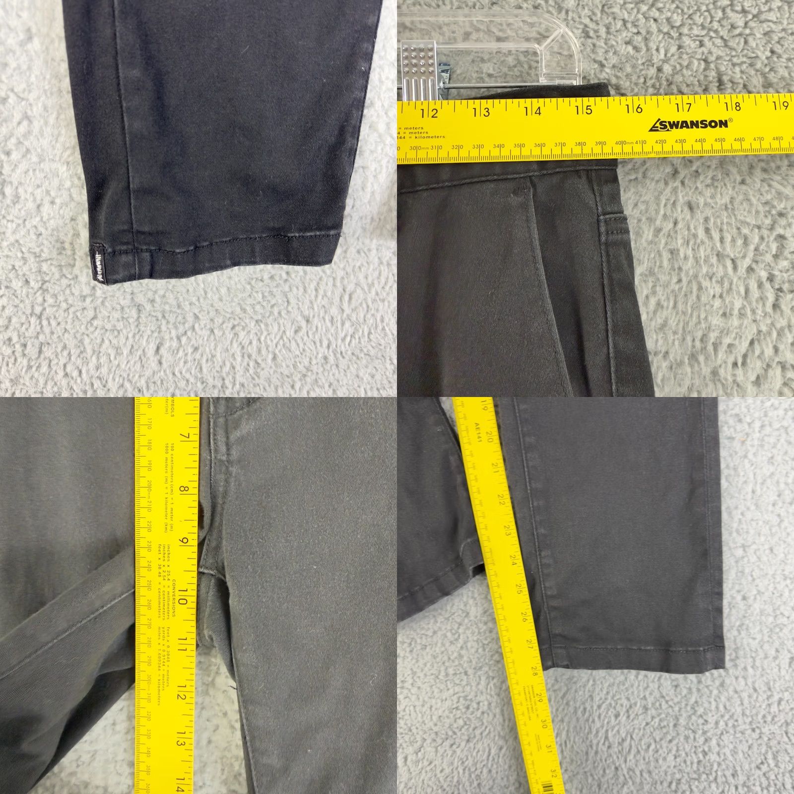 Altamont Altamont A 1969 Chino Pants Mens 30 Black Flat Front Slim Straight Casual Size US 30 / EU 46 - 8 Thumbnail